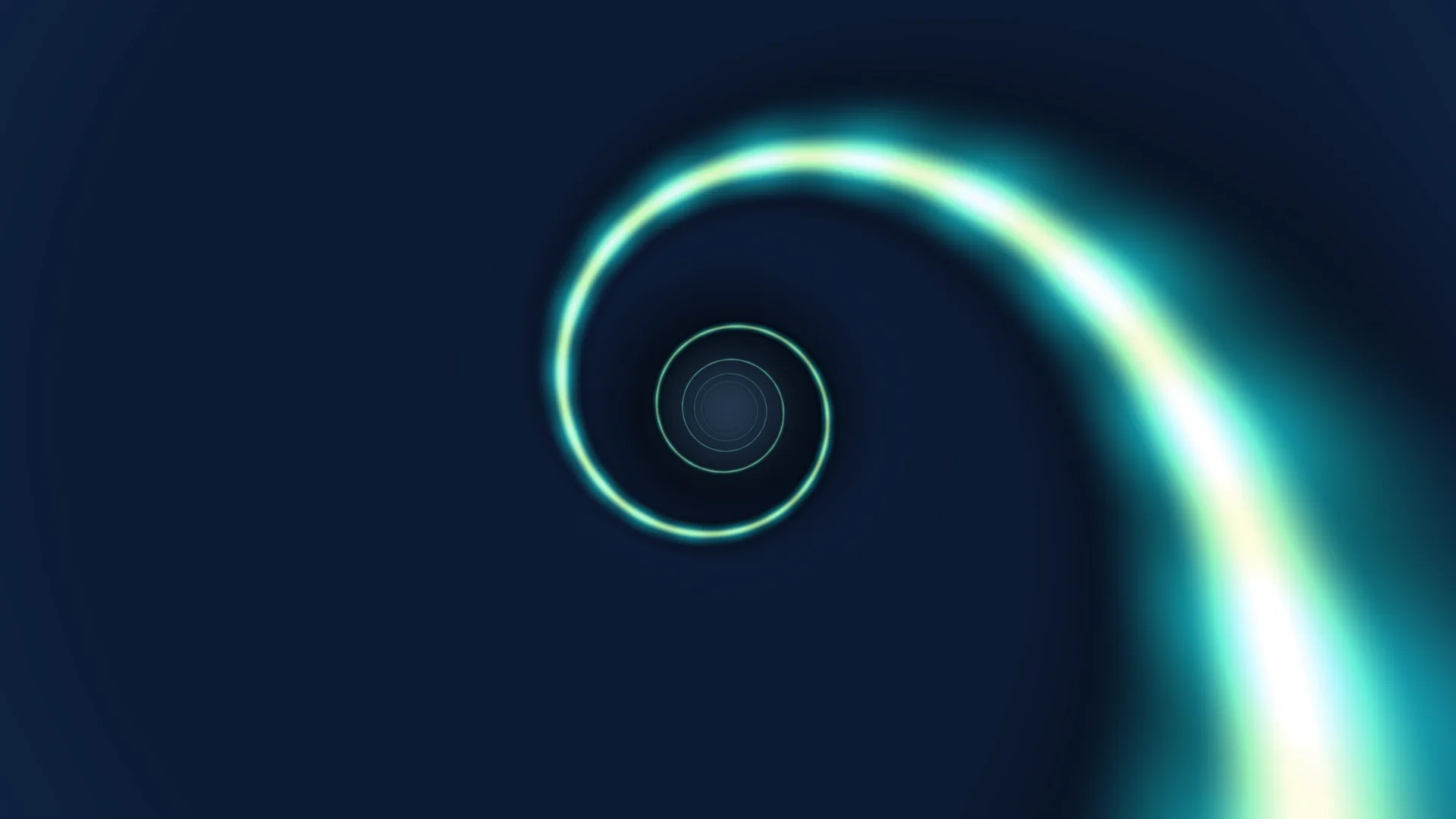 Concentric neon rings on a deep blue field — free 3840x2160 4K wallpaper image