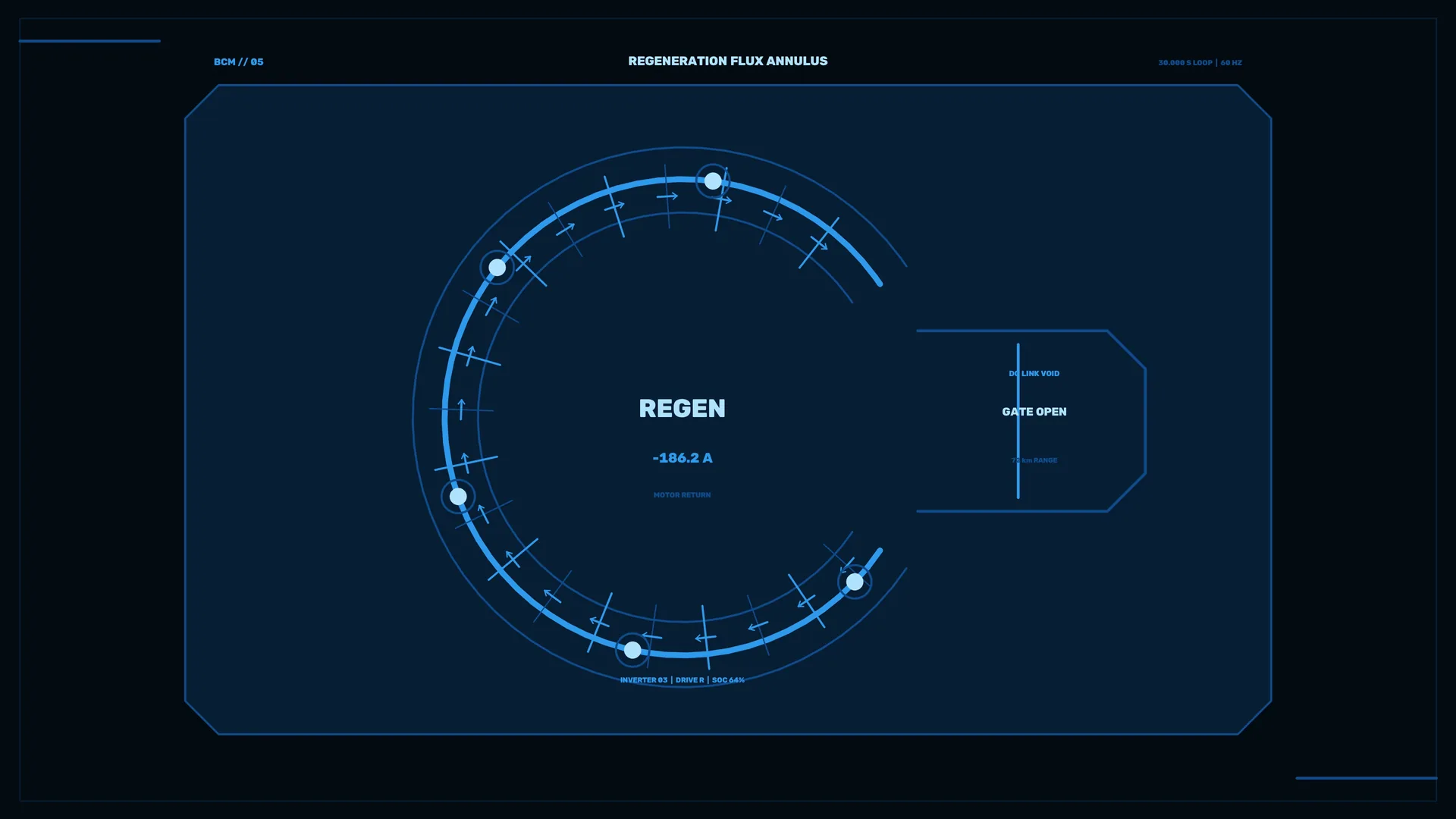 Regeneration flux annulus technical interface — free 3840x2160 4K wallpaper image