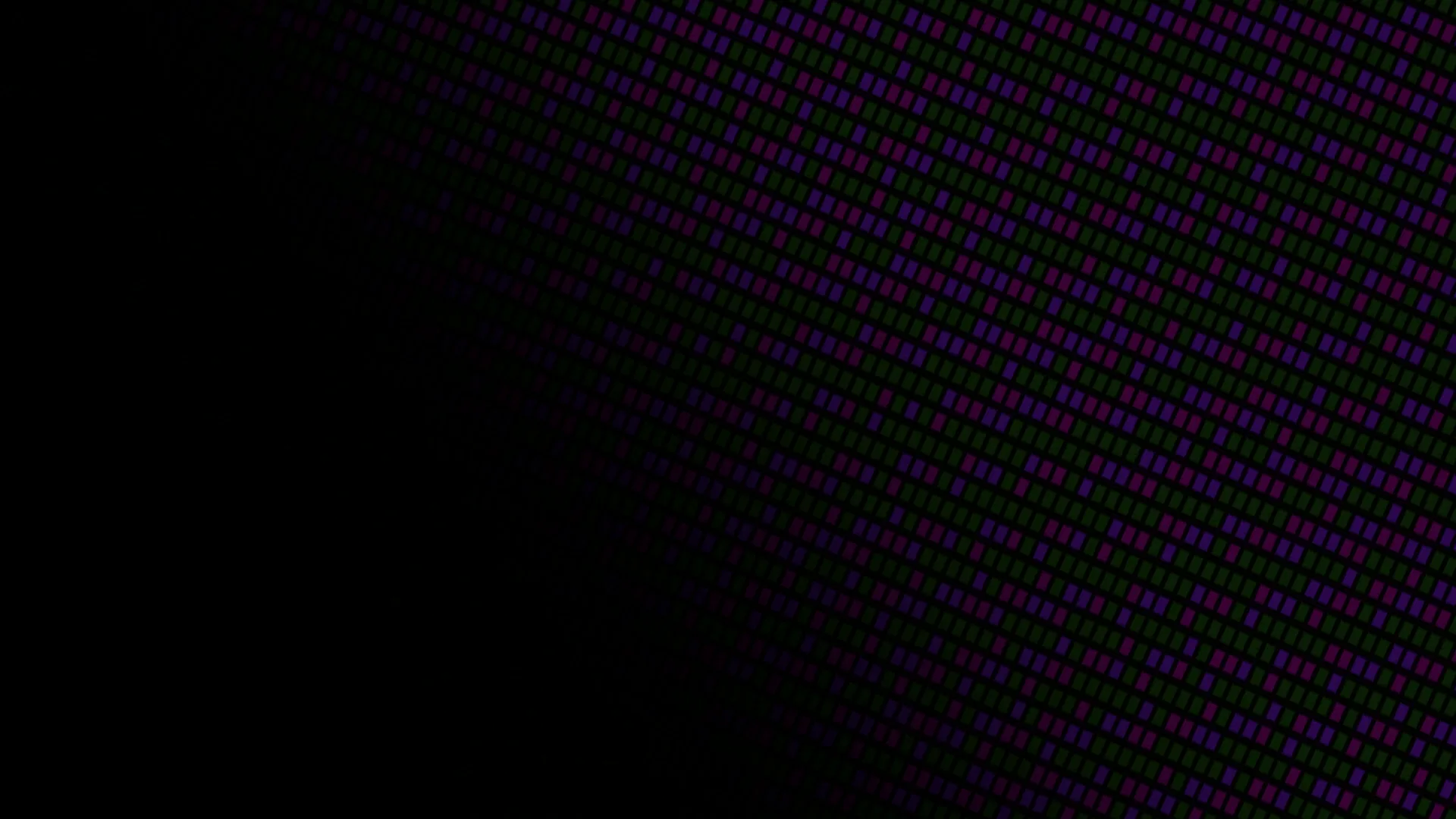 Curved purple and green pixel grid on black — free 3840x2160 4K wallpaper image