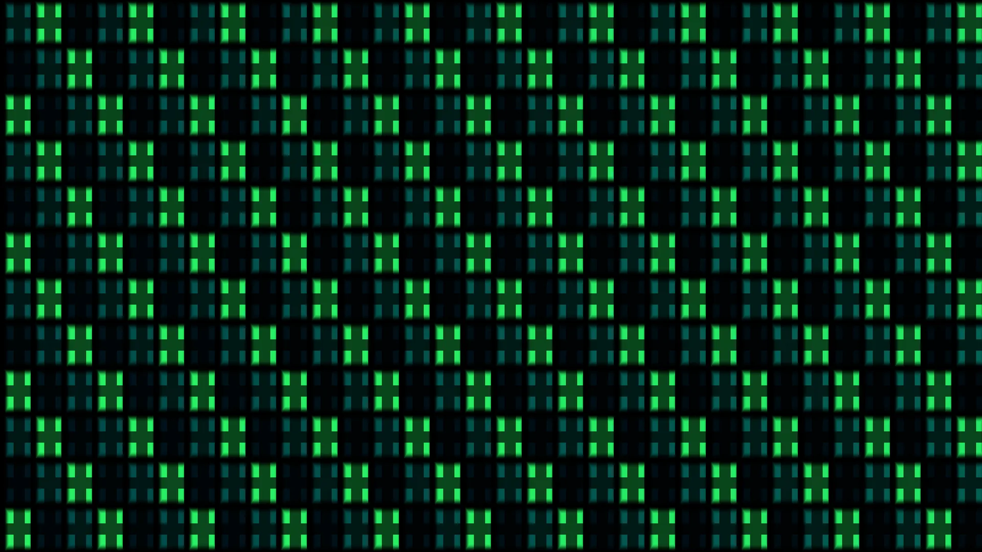 Neon green and teal pixel grid pattern — free 3840x2160 4K wallpaper image