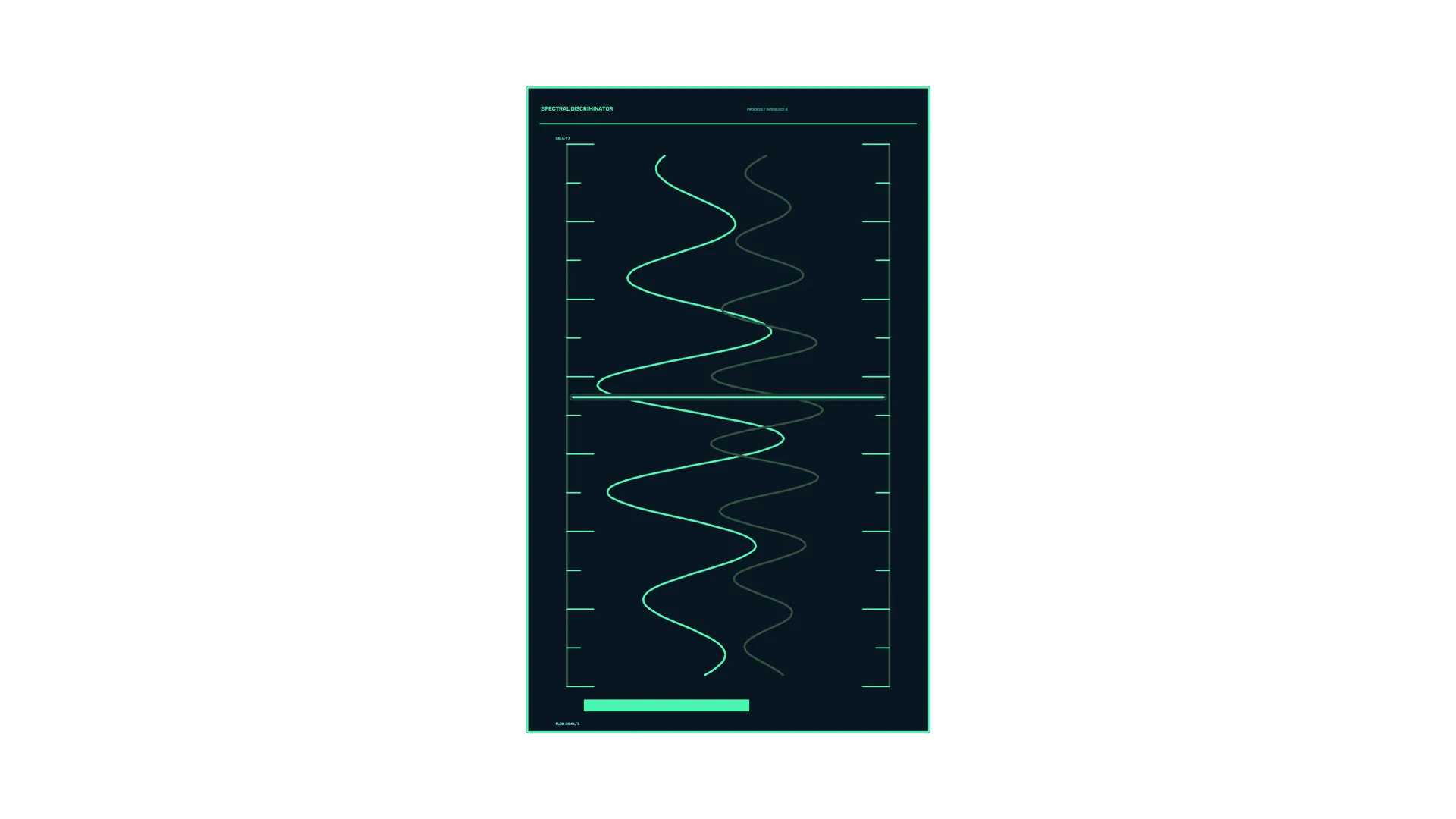 Neon Spectral Waveform Display on Dark Blue — free 3840x2160 4K wallpaper image
