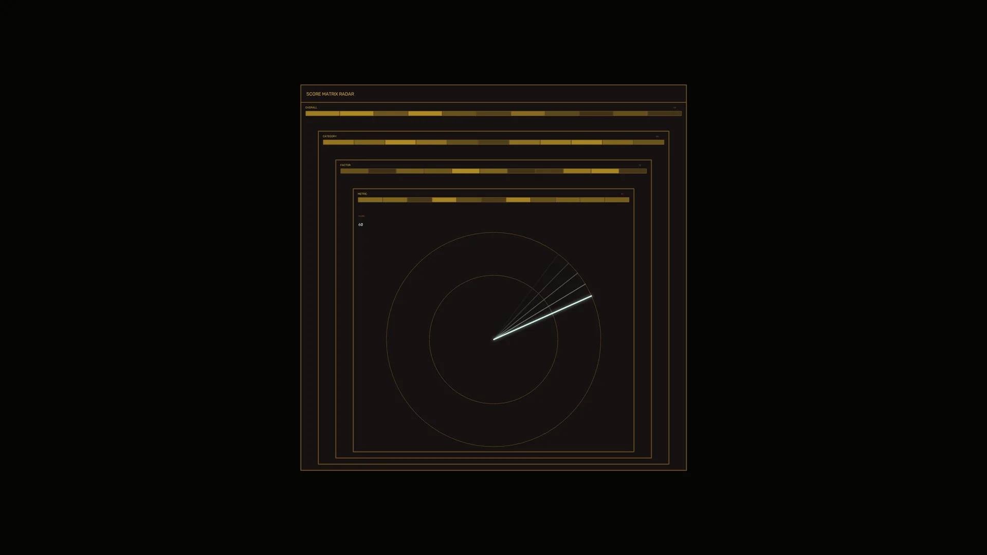 Minimal radar interface with concentric range rings — free 3840x2160 4K wallpaper image