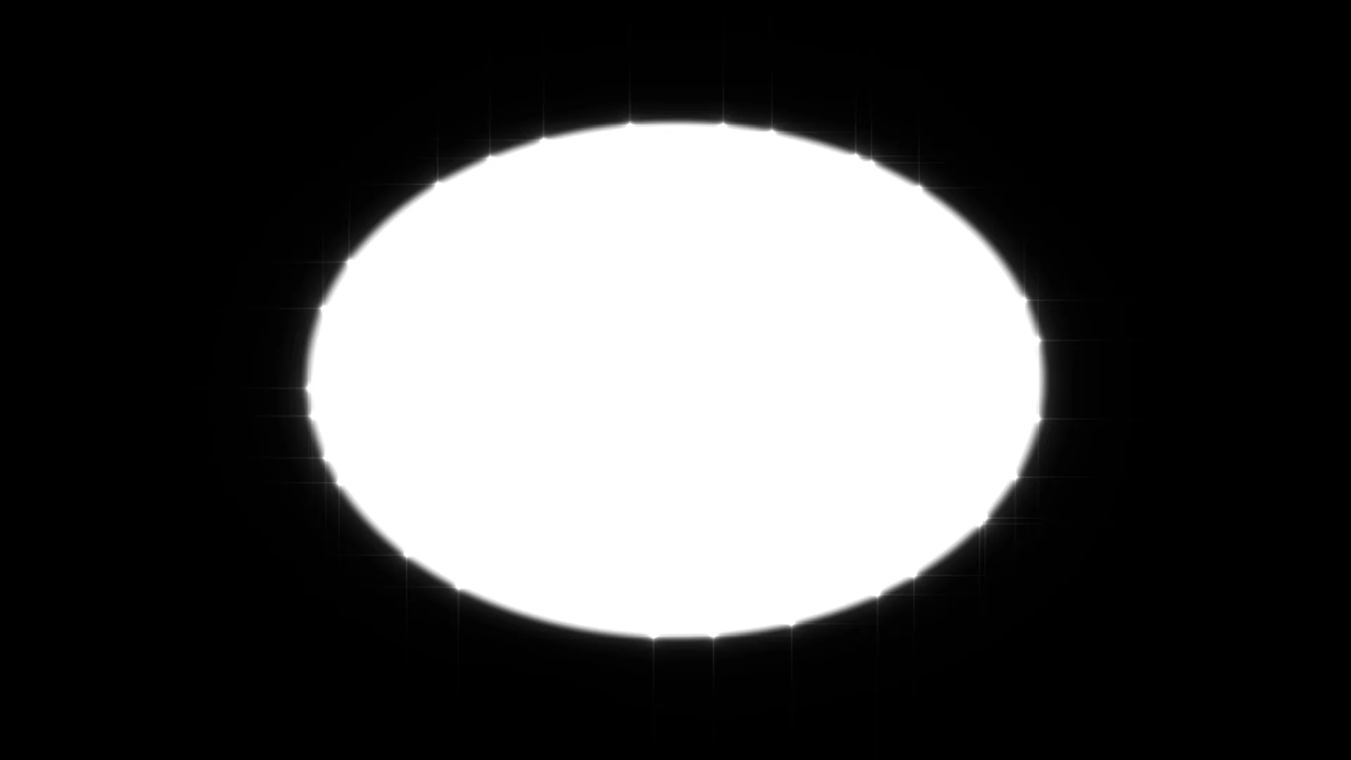 White geometric disc on a black field — free 3840x2160 4K wallpaper image