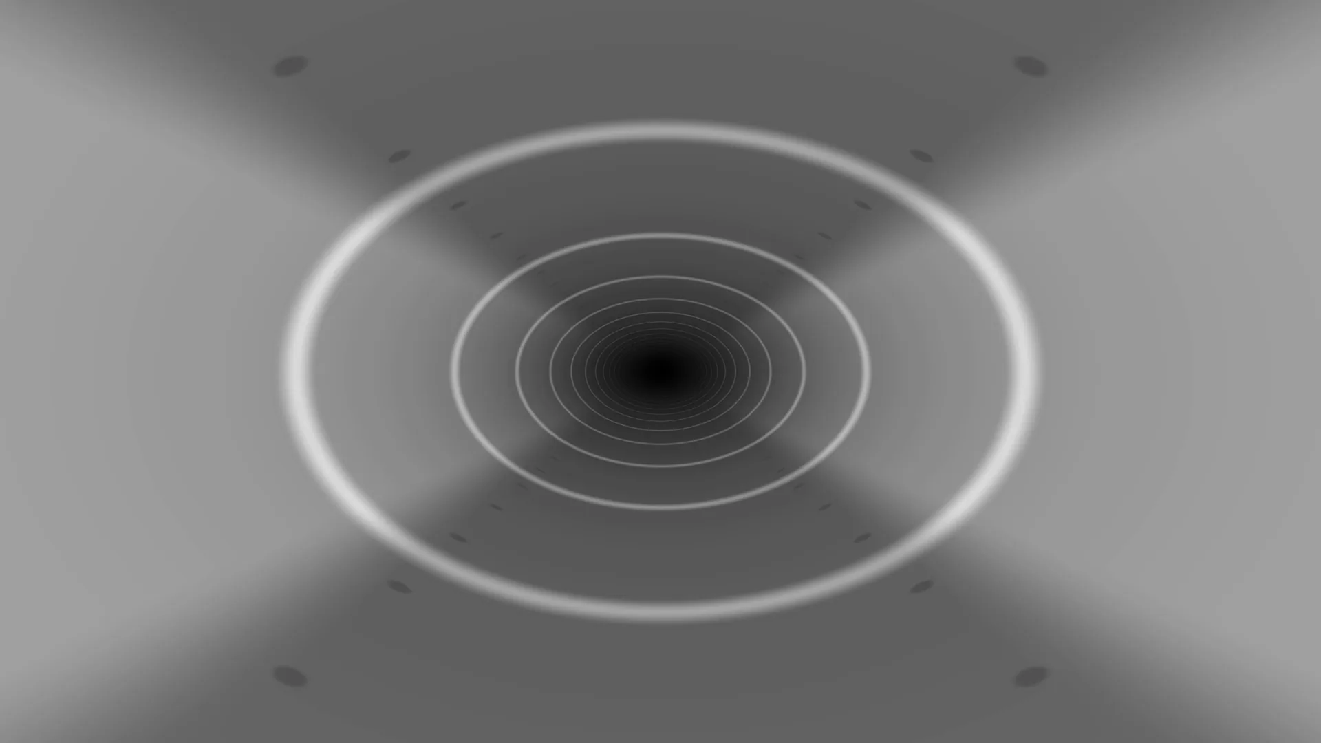 Concentric tunnel with luminous elliptical rings — free 3840x2160 4K wallpaper image