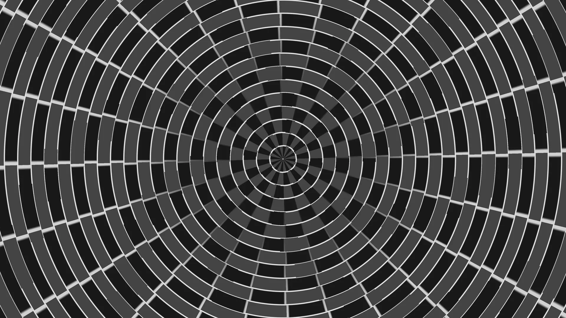 Concentric radial grid in monochrome geometry — free 3840x2160 4K wallpaper image