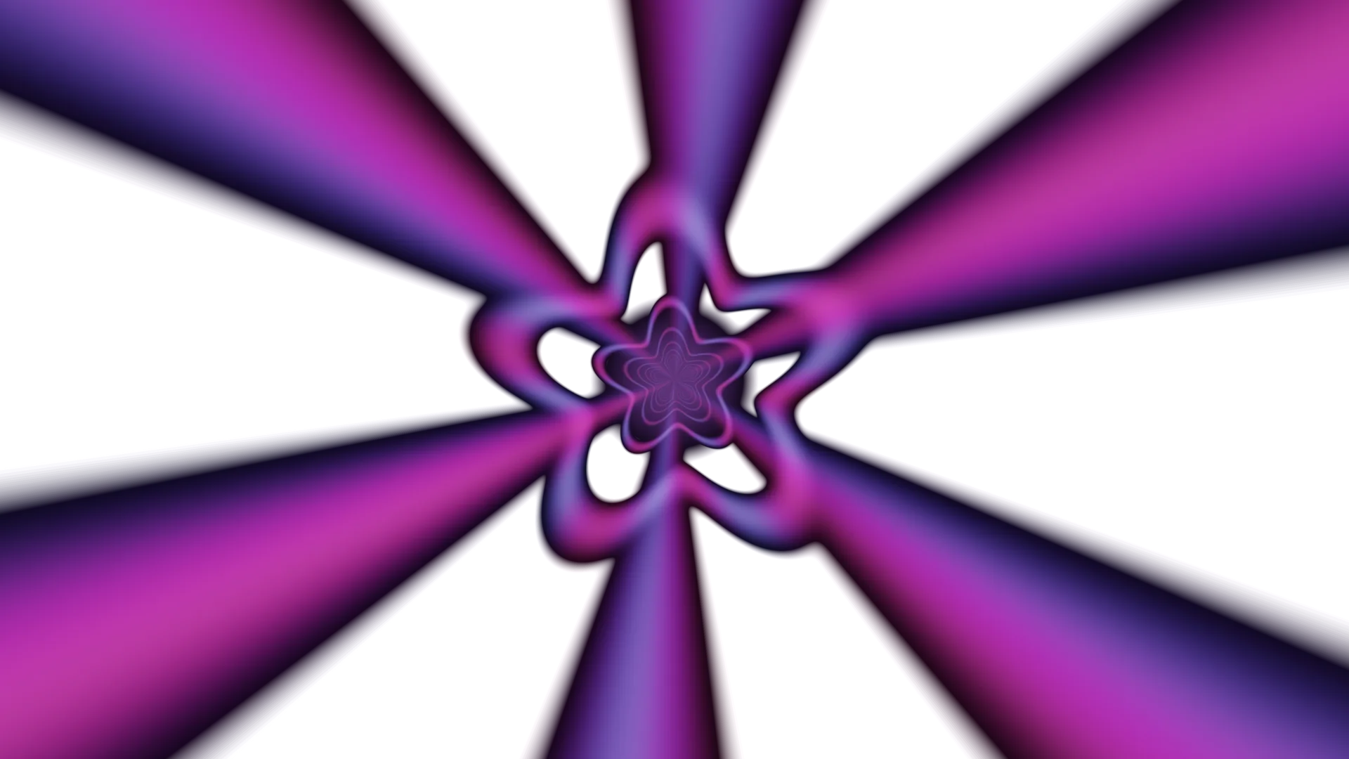 Radial magenta and violet geometric flower — free 3840x2160 4K wallpaper image