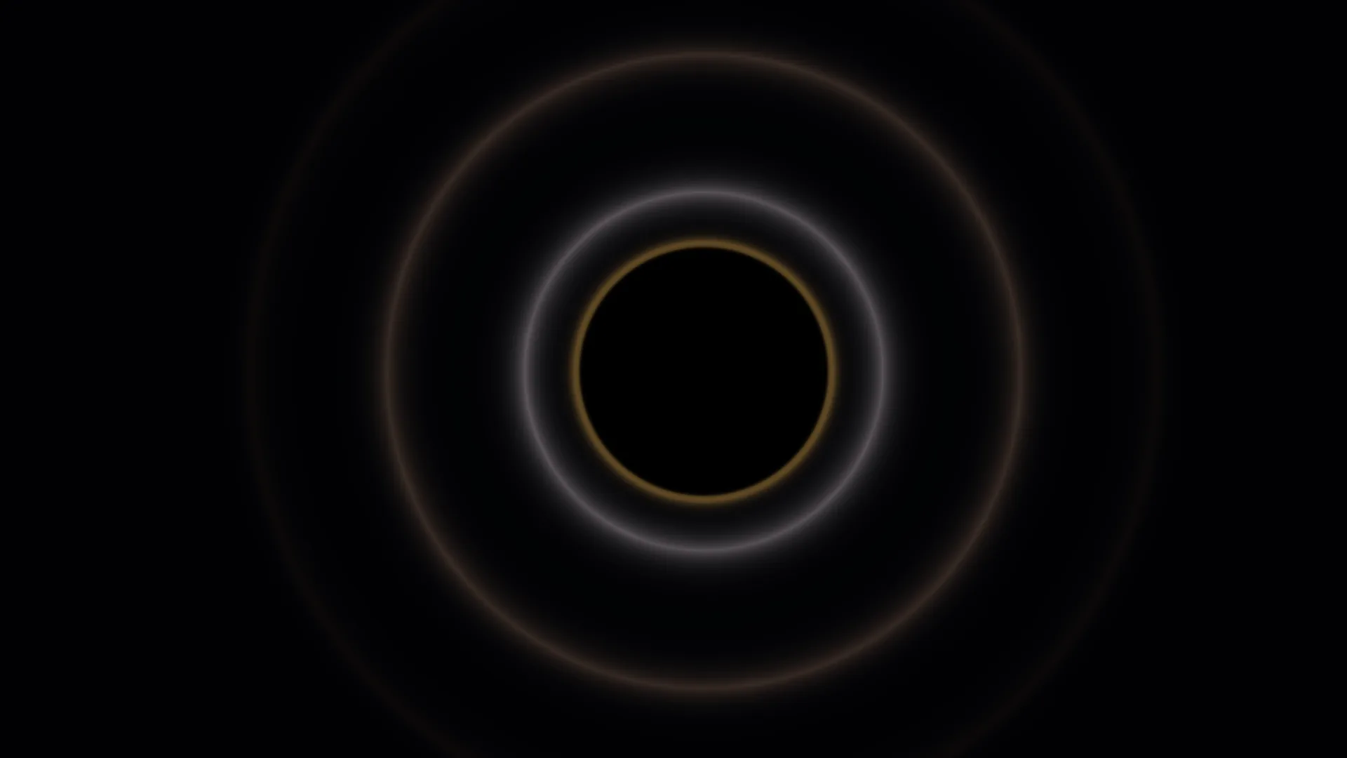 Concentric amber and violet rings on black — free 3840x2160 4K wallpaper image