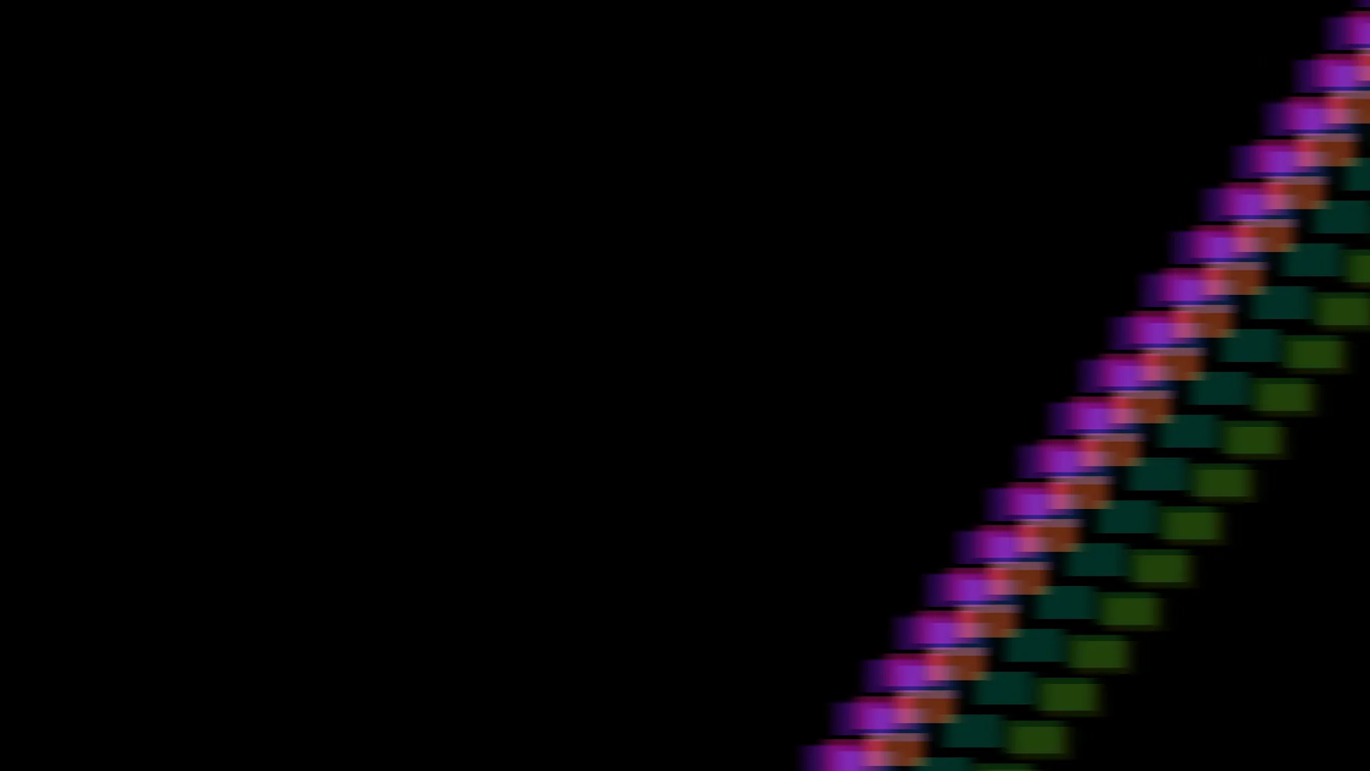 Stepped chromatic arc on a black field — free 3840x2160 4K wallpaper image