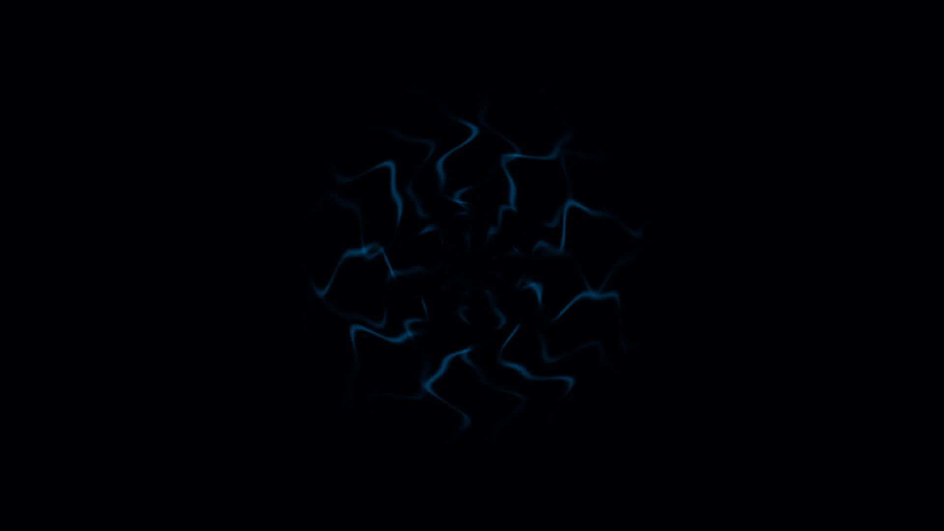 Electric blue distortions on a black field — free 3840x2160 4K wallpaper image