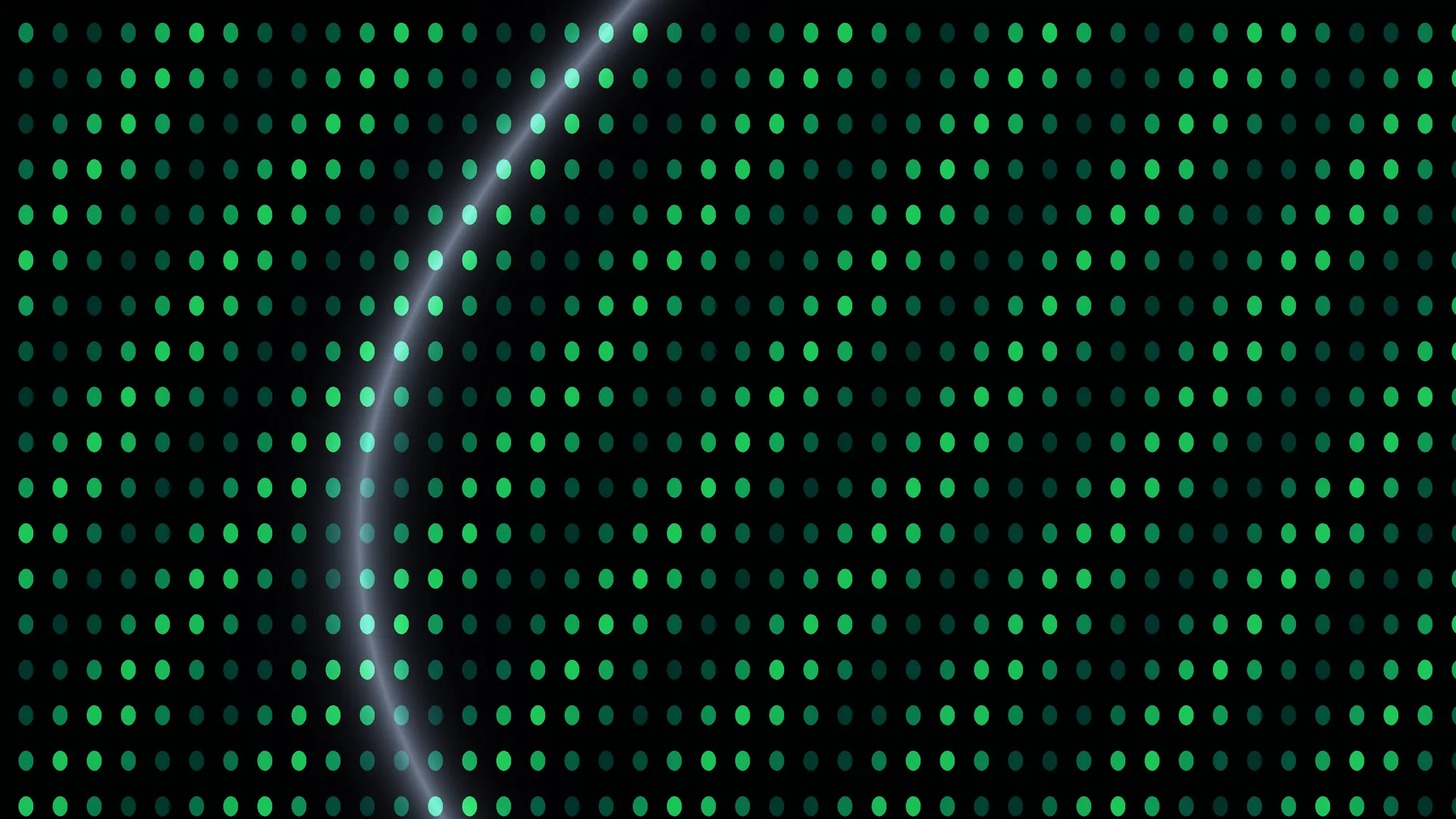 Green dot matrix with a diagonal light band — free 3840x2160 4K wallpaper image