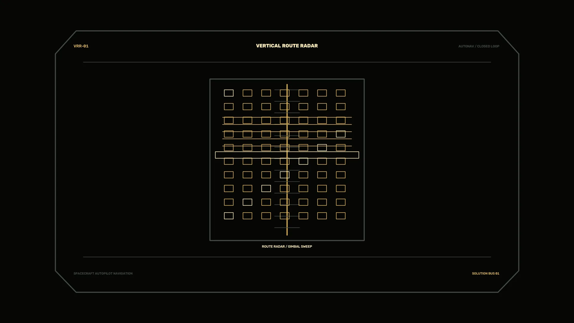 Vertical route radar with geometric grid — free 3840x2160 4K wallpaper image