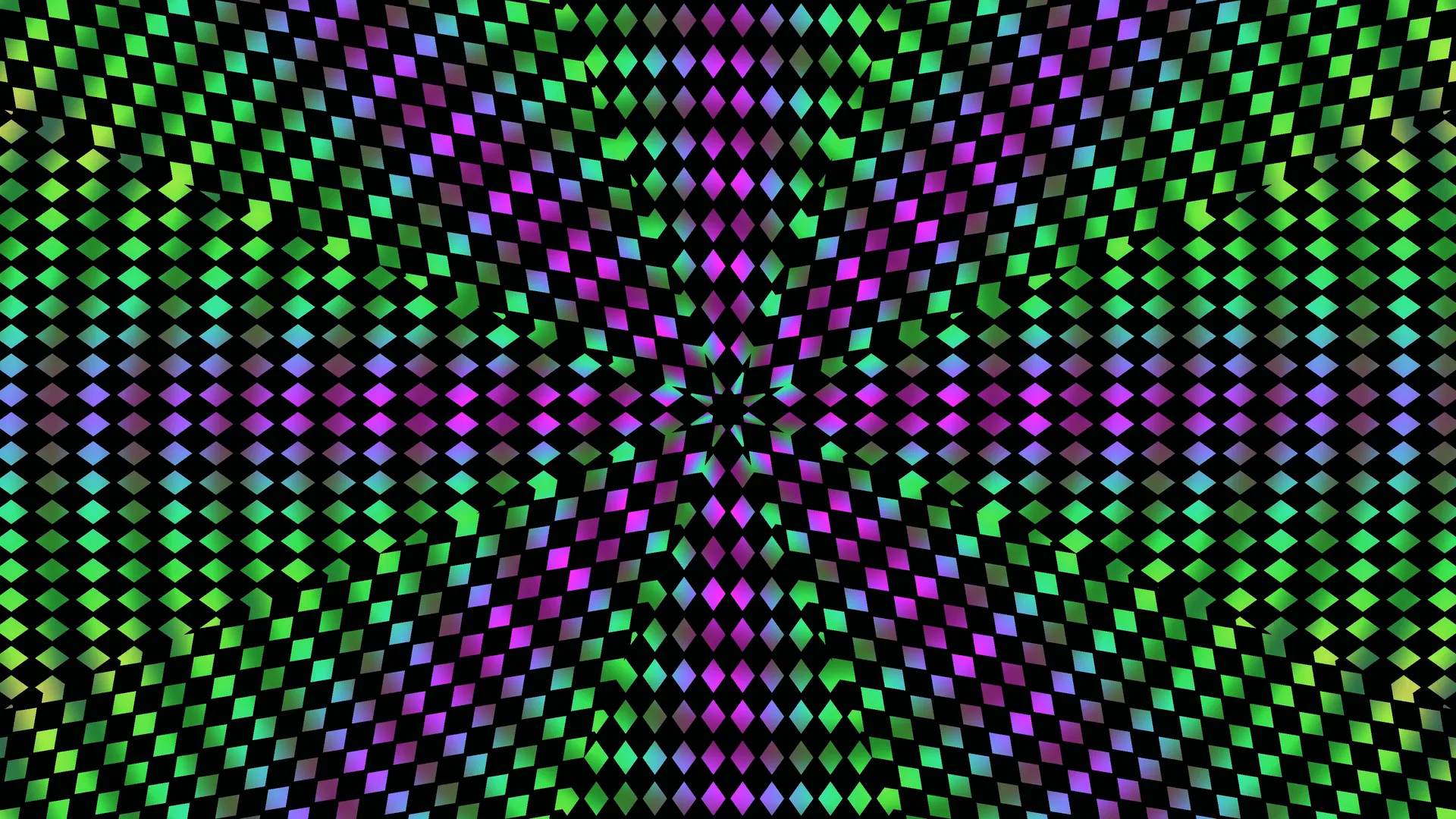 Neon diamond lattice with radial star geometry — free 3840x2160 4K wallpaper image