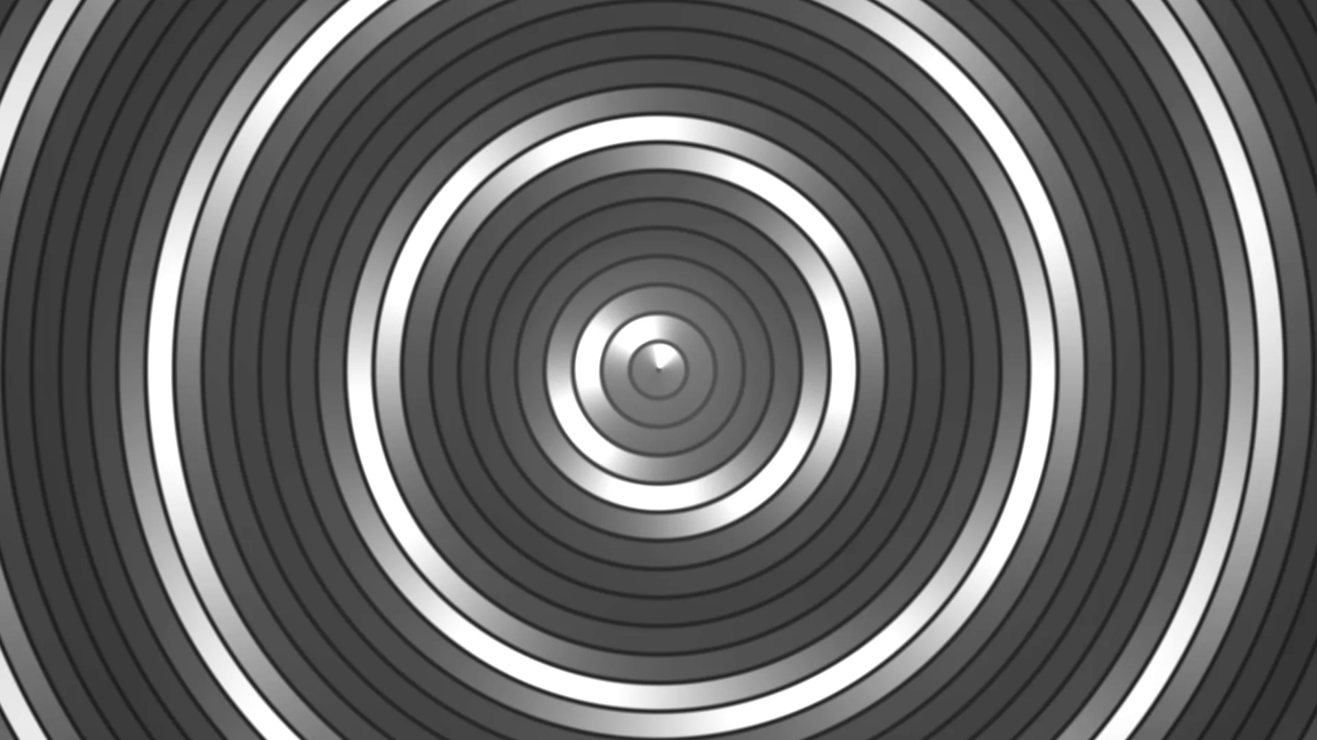 Concentric metallic rings in monochrome — free 3840x2160 4K wallpaper image