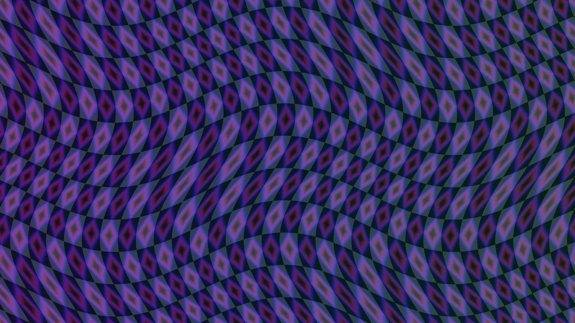 Warped violet diamond lattice on a dark field — free 3840x2160 4K wallpaper image