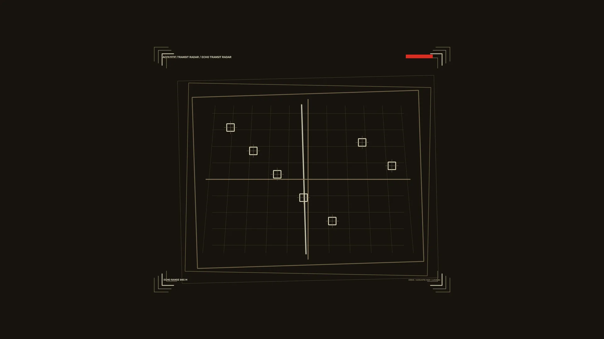 Acoustic radar grid with signal markers — free 3840x2160 4K wallpaper image