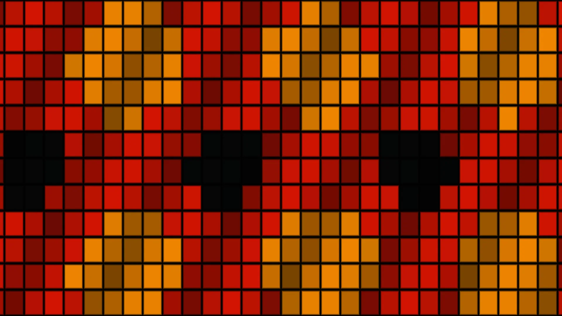 Red and Amber Grid with Dark Geometric Voids — free 3840x2160 4K wallpaper image