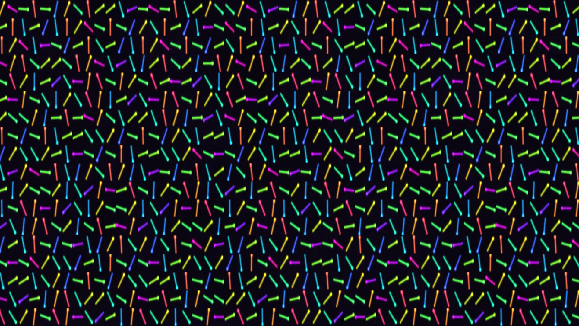Neon segmented line pattern on black — free 3840x2160 4K wallpaper image