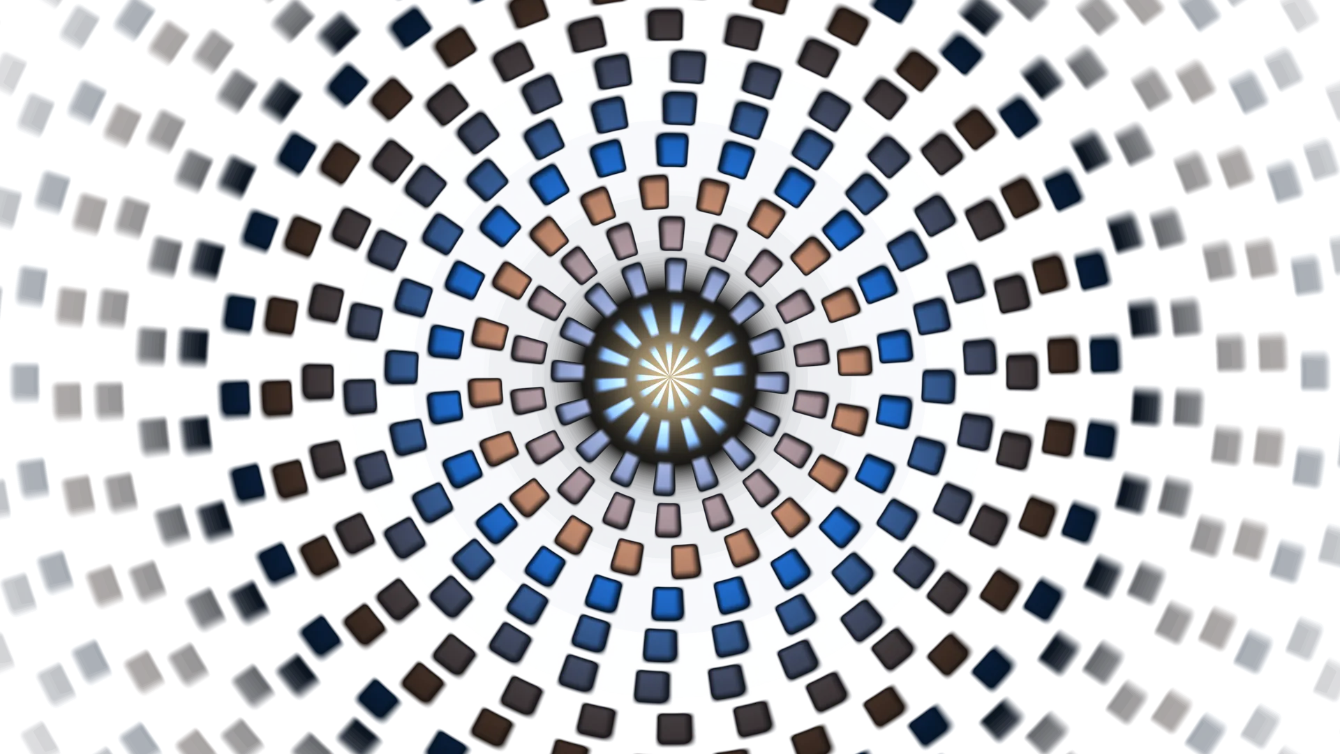 Concentric blue rings with radial tile geometry — free 3840x2160 4K wallpaper image