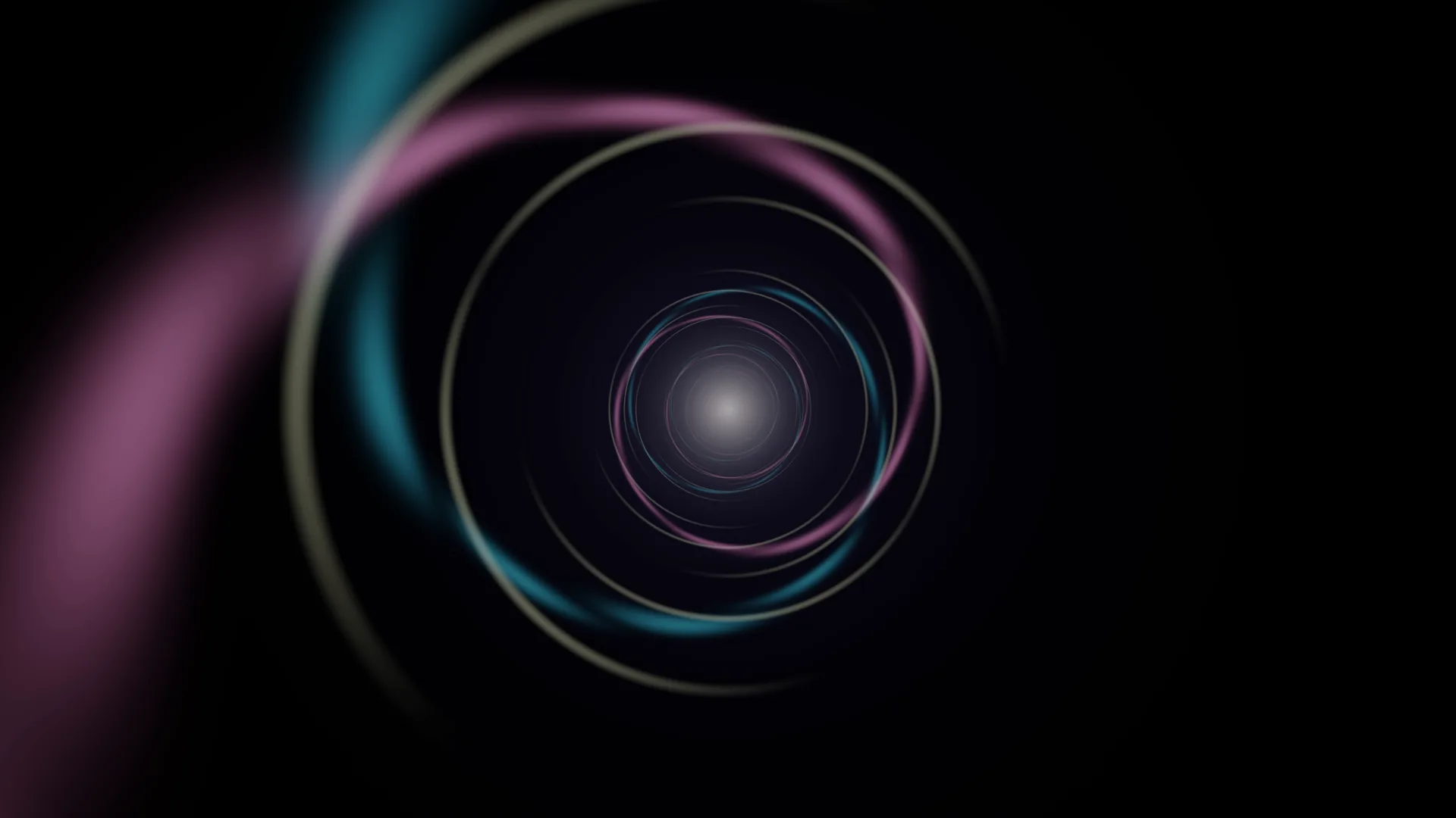 Concentric light rings on a dark field — free 3840x2160 4K wallpaper image