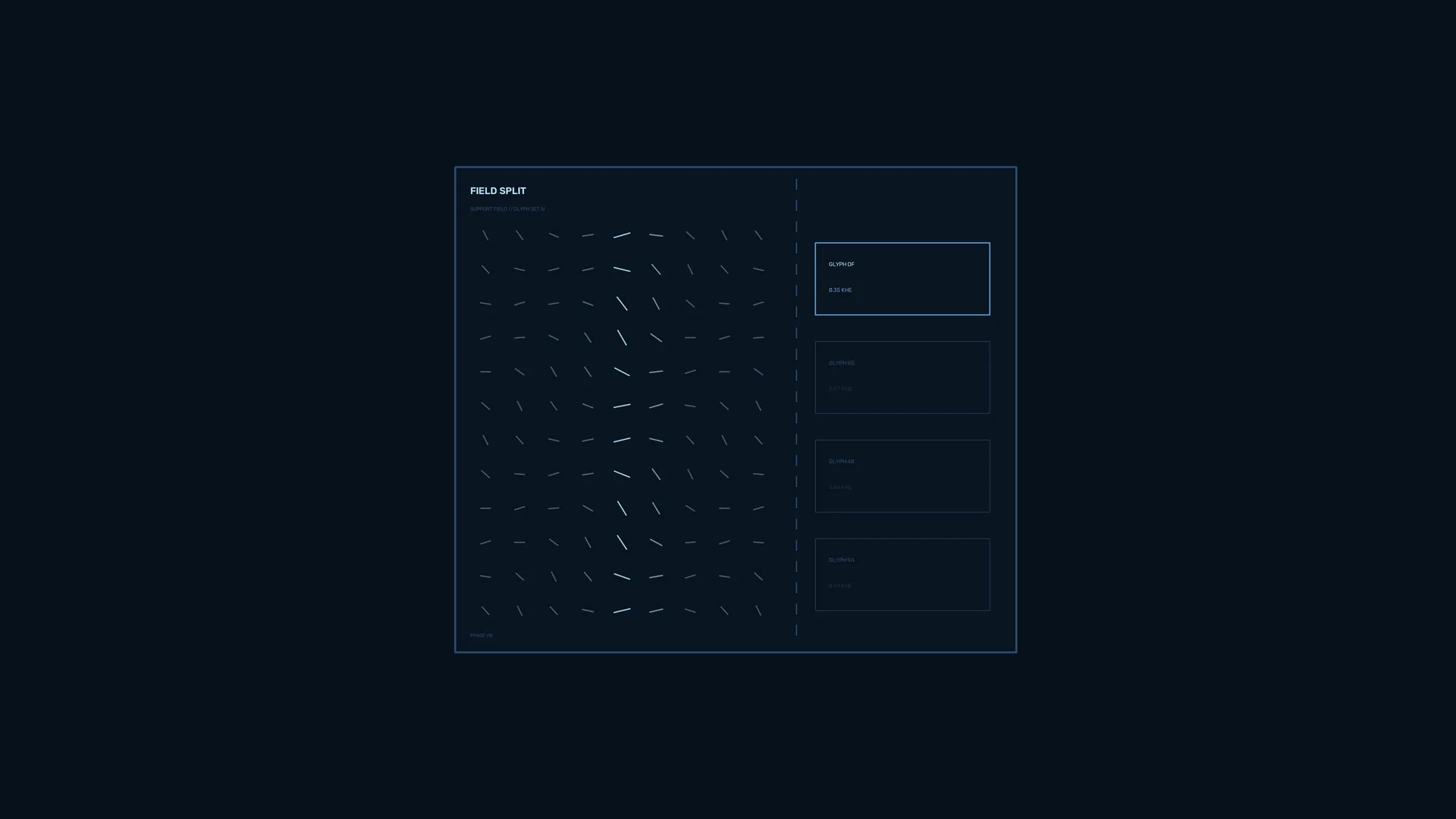 Dark blue vector field dashboard — free 3840x2160 4K wallpaper image