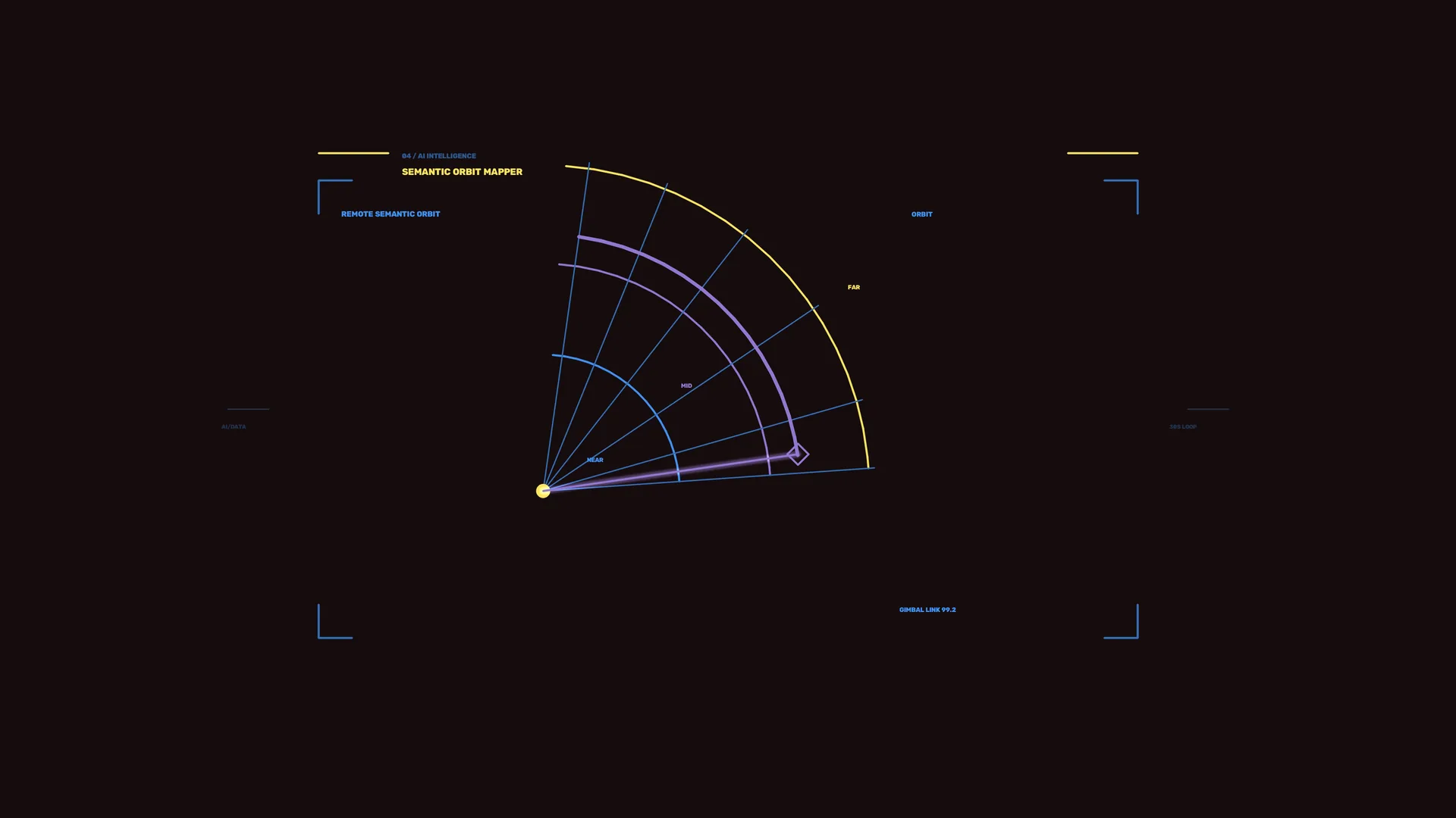 Semantic orbit mapper with radial geometry — free 3840x2160 4K wallpaper image