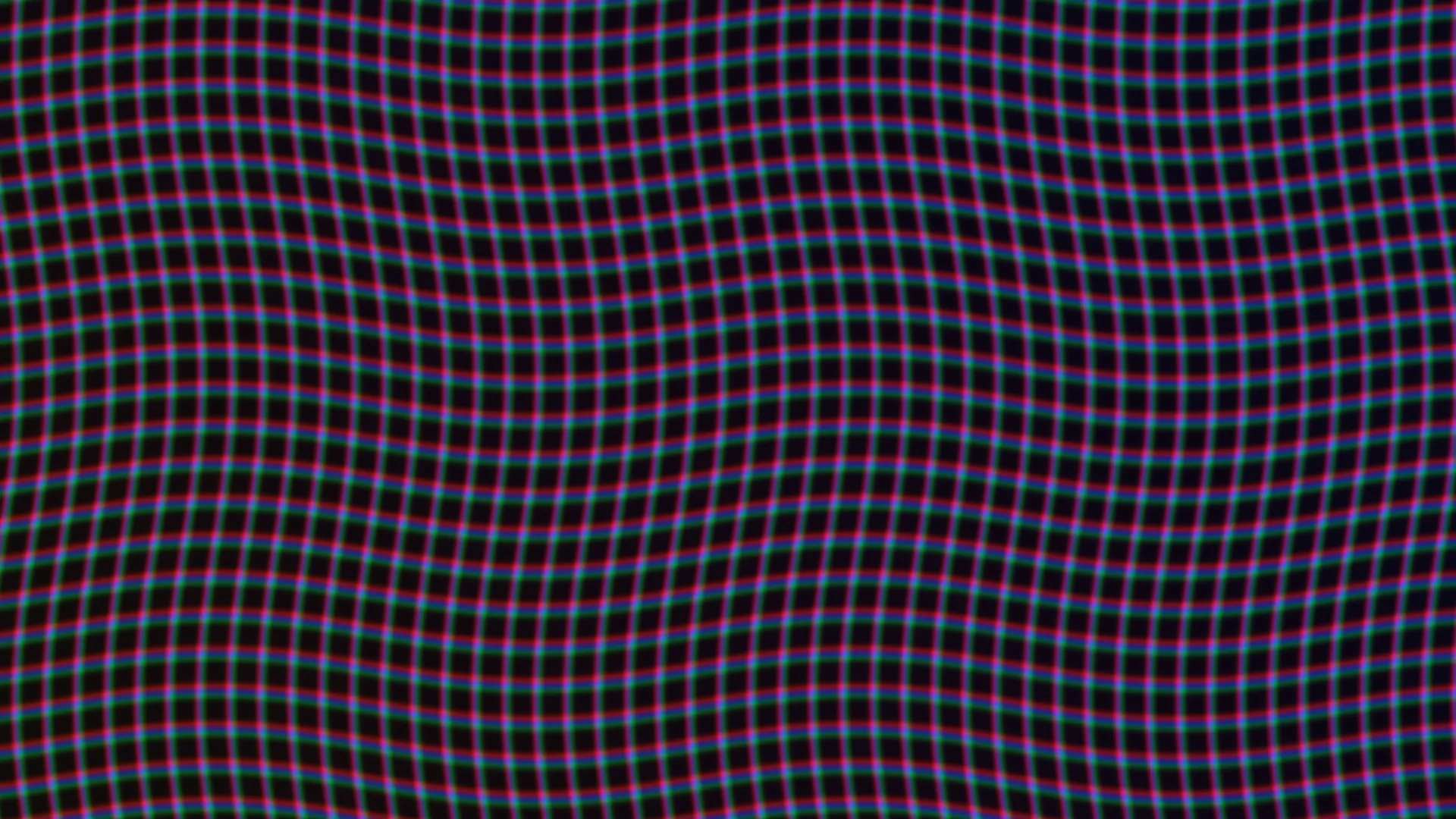 Warped RGB grid on a dark field — free 3840x2160 4K wallpaper image