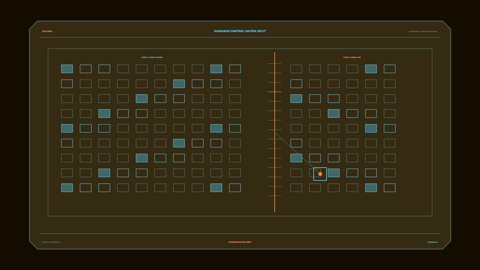 Guidance control matrix with split signal grids — free 3840x2160 4K wallpaper image