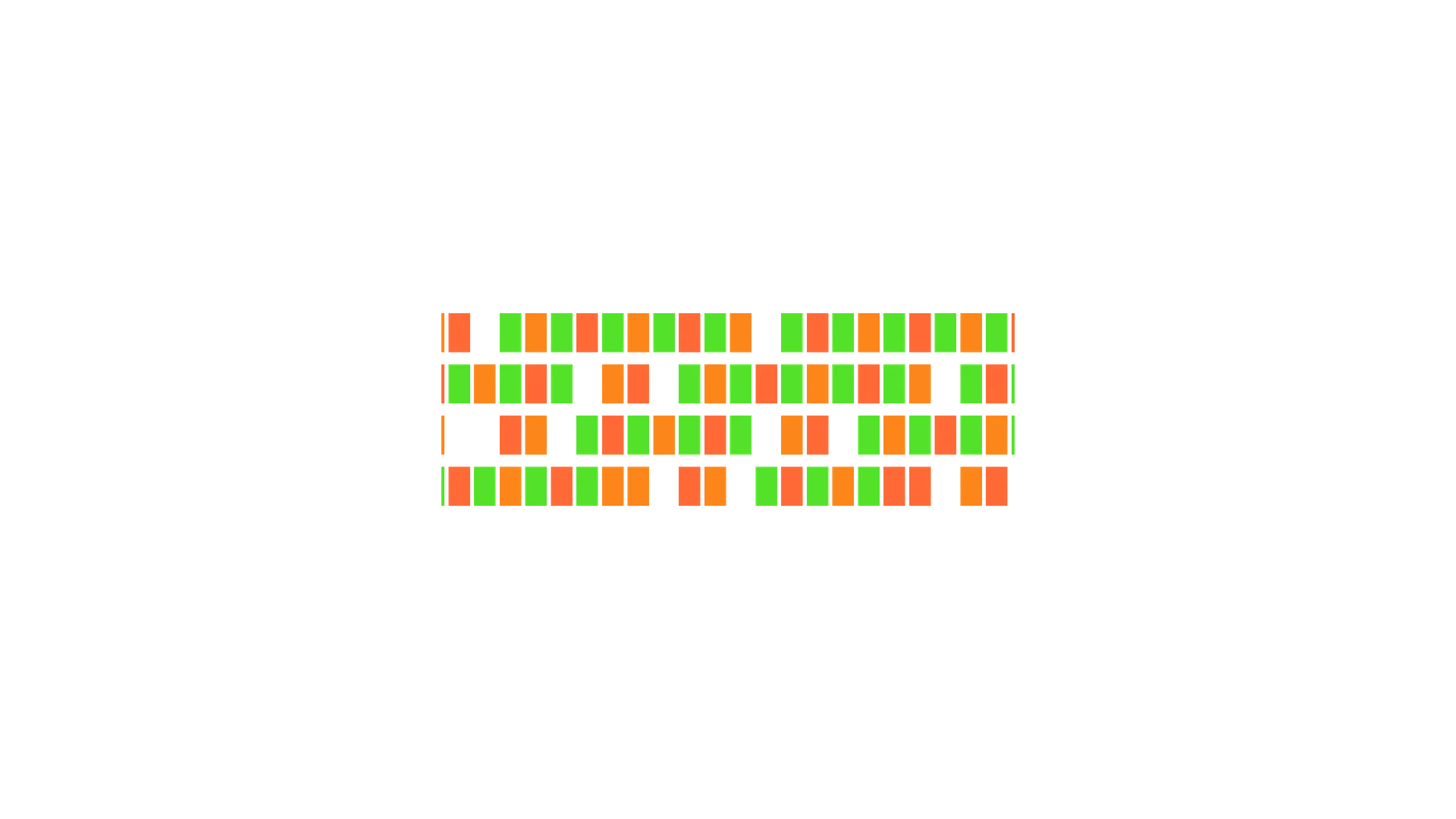Neon rectangular grid on a black field — free 3840x2160 4K wallpaper image