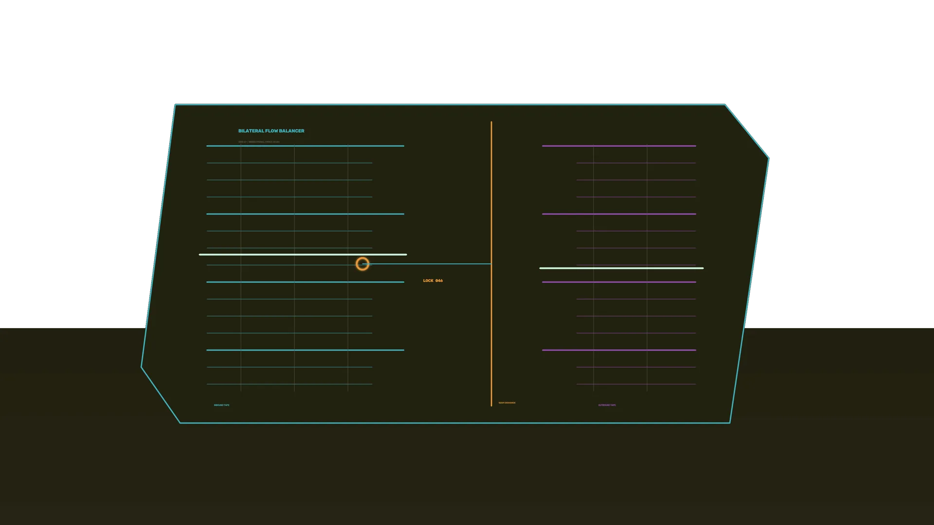 Neon tactical interface on dark olive ground — free 3840x2160 4K wallpaper image