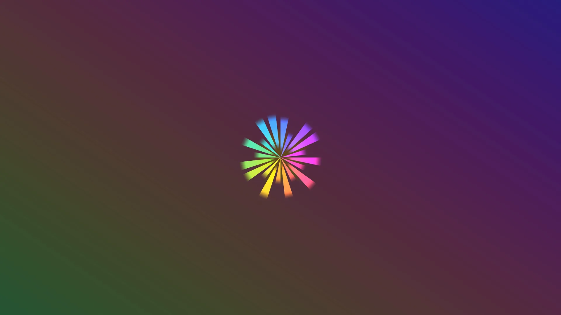 Multicolour radial wedges on a dark gradient — free 3840x2160 4K wallpaper image