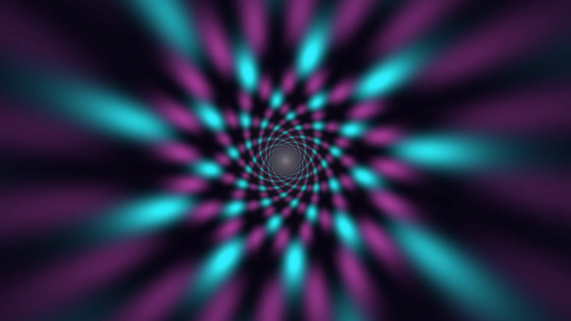 Cyan and magenta radial tunnel geometry — free 3840x2160 4K wallpaper image