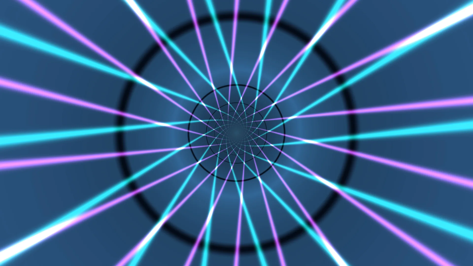 Radial cyan and violet light geometry — free 3840x2160 4K wallpaper image