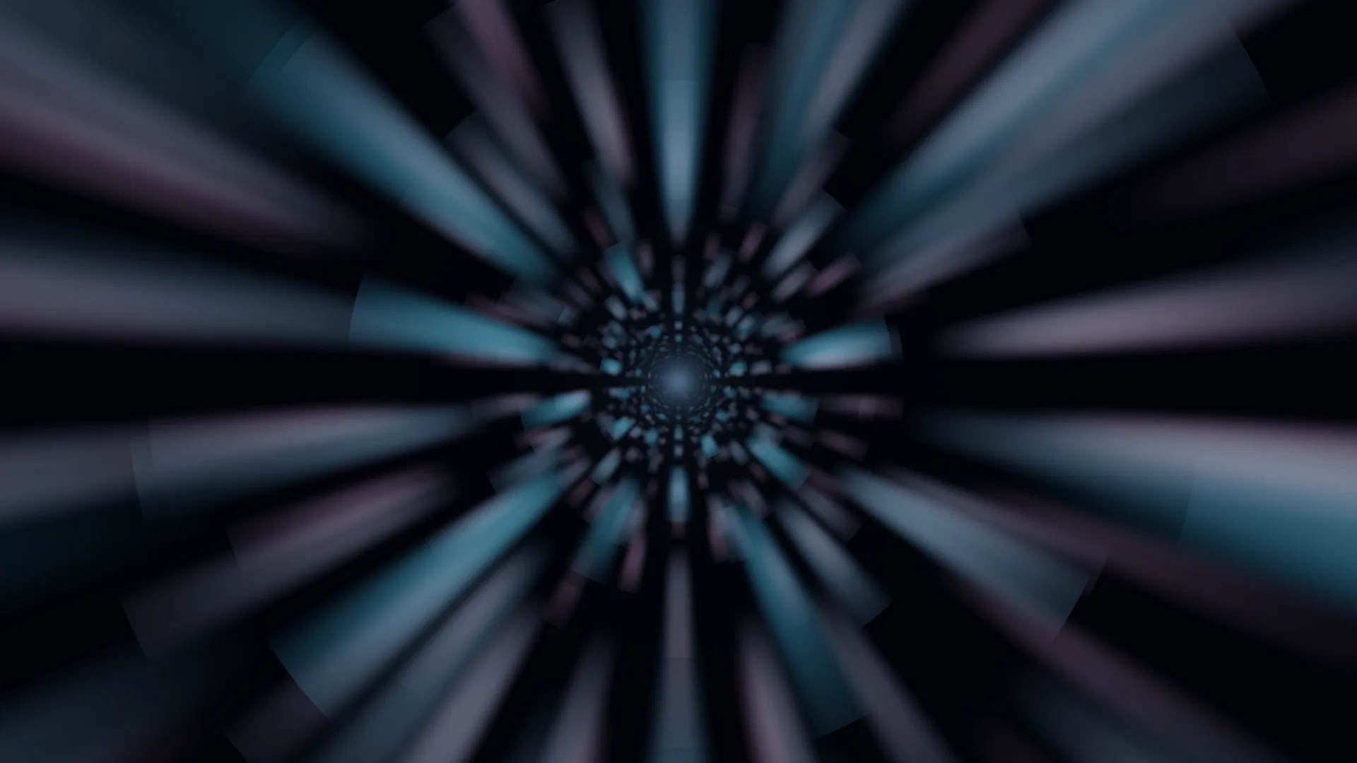 Radial cyan and violet light tunnel geometry — free 3840x2160 4K wallpaper image