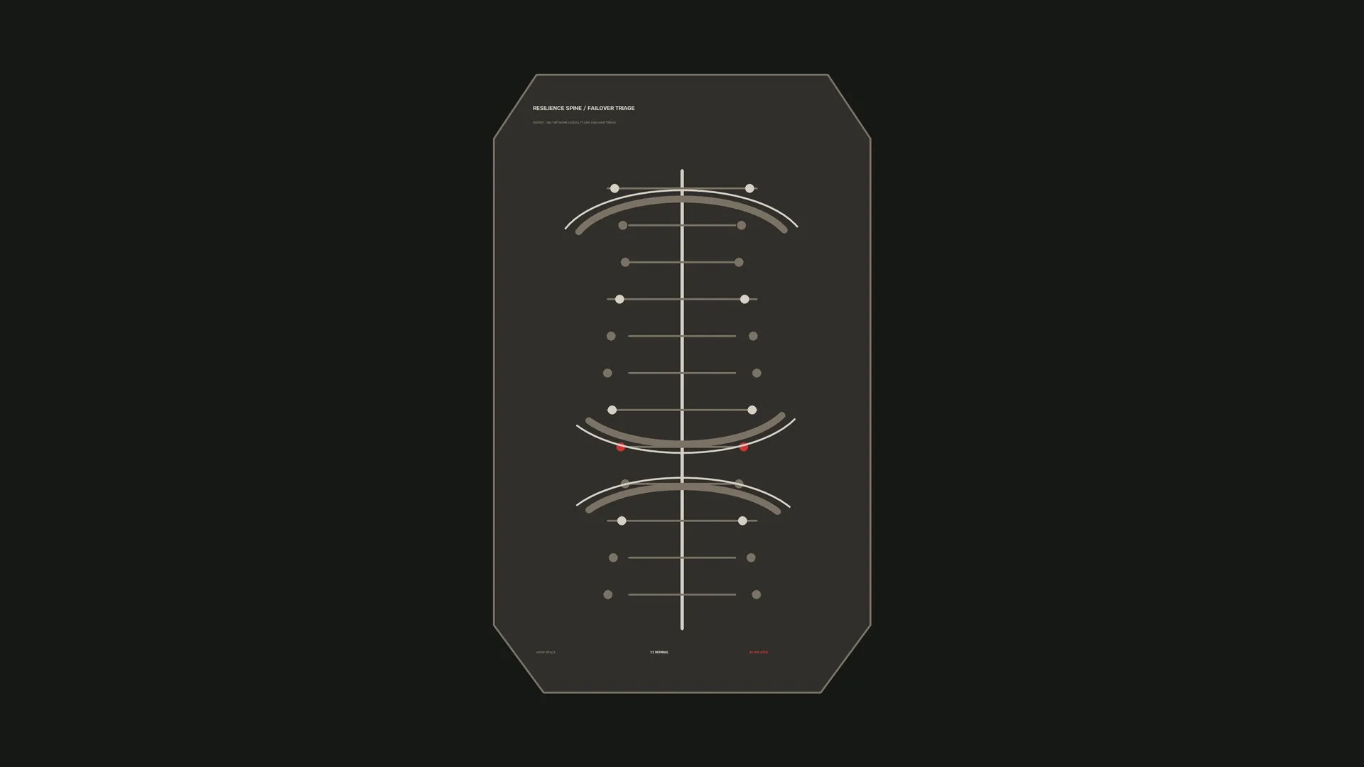 Technical Orbital Diagram in Charcoal and Ivory — free 3840x2160 4K wallpaper image