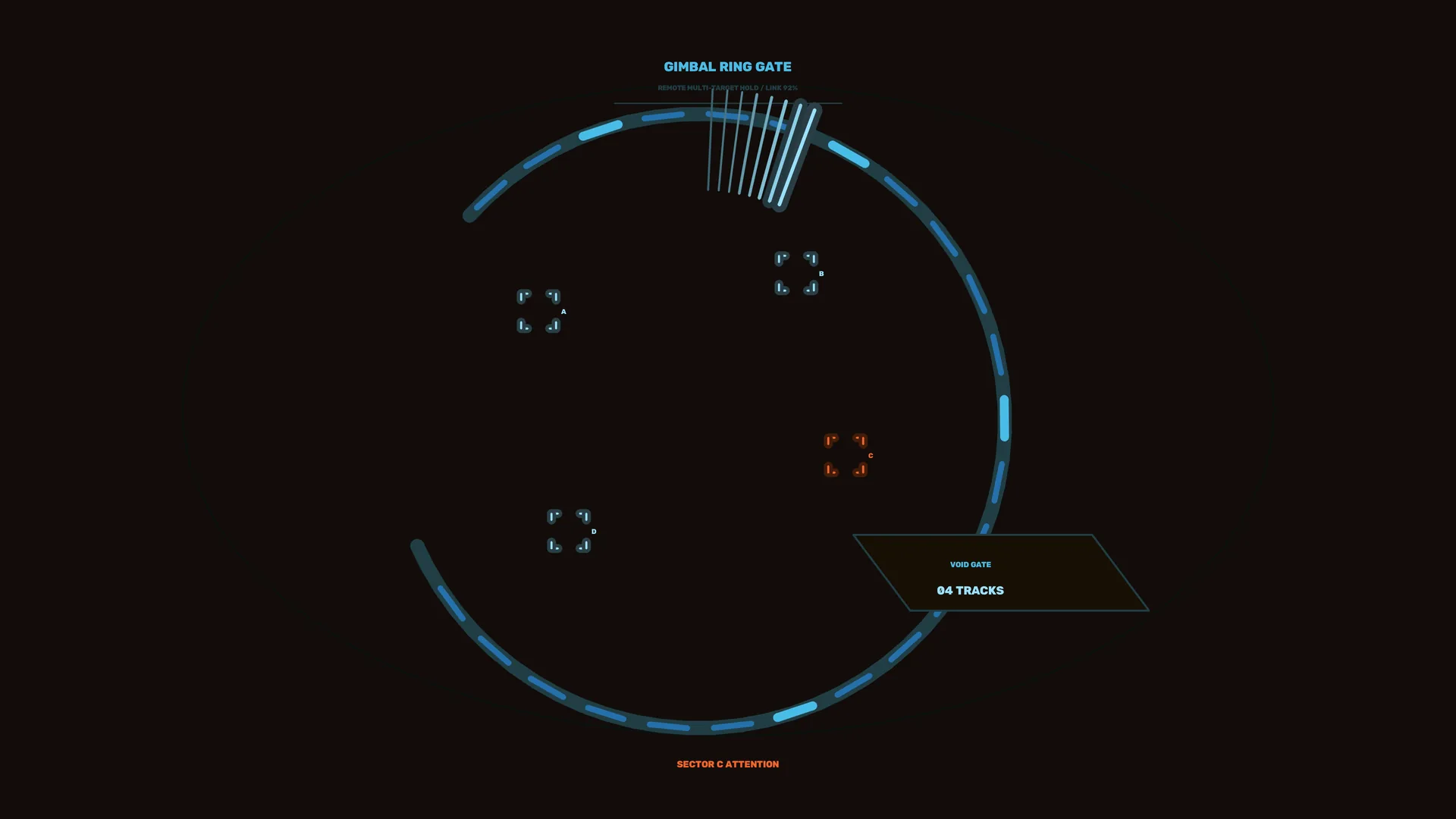Gimbal Ring Gate with Sector Markers — free 3840x2160 4K wallpaper image
