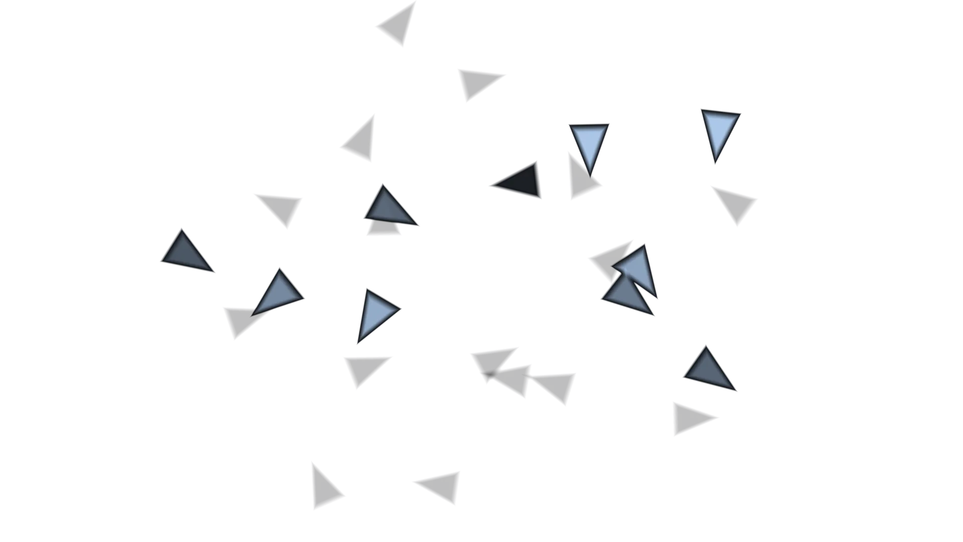 Floating translucent triangles on black — free 3840x2160 4K wallpaper image
