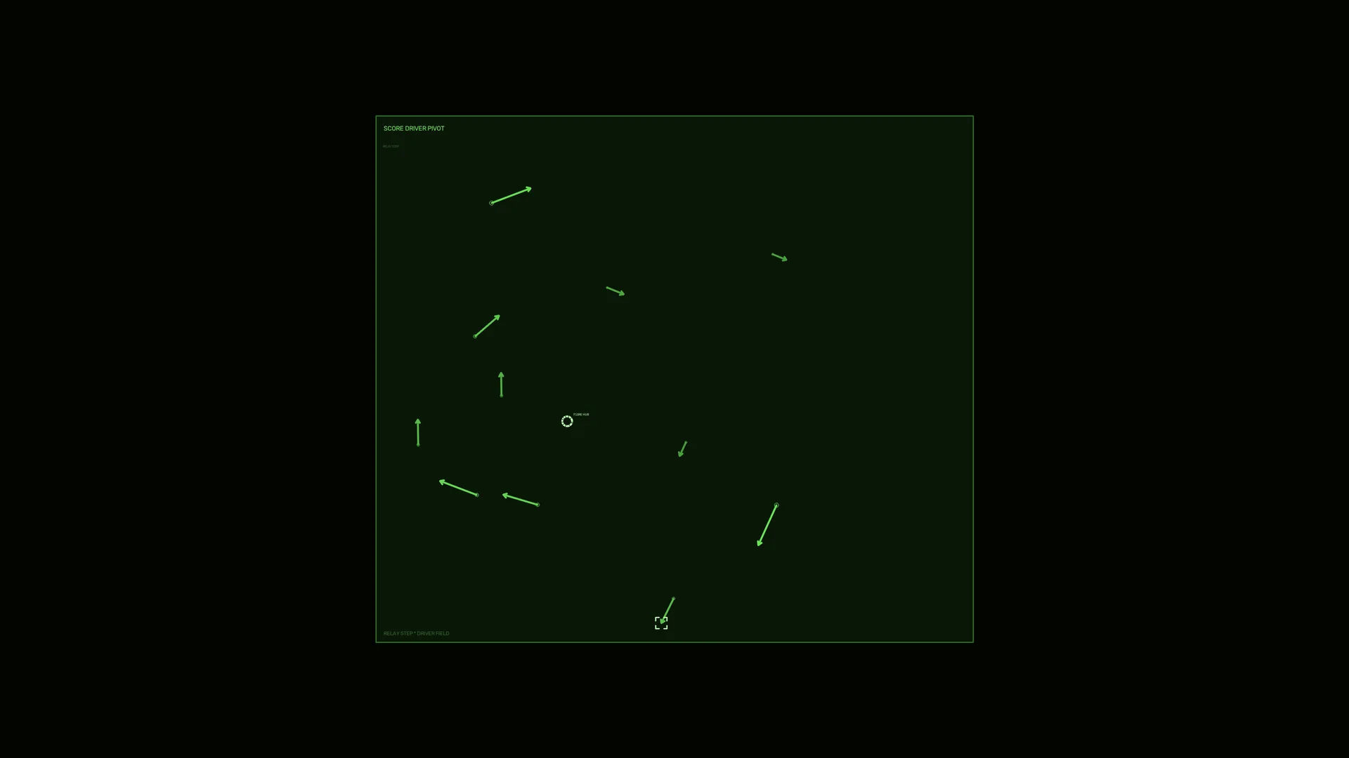 Neon green tactical interface on black — free 3840x2160 4K wallpaper image