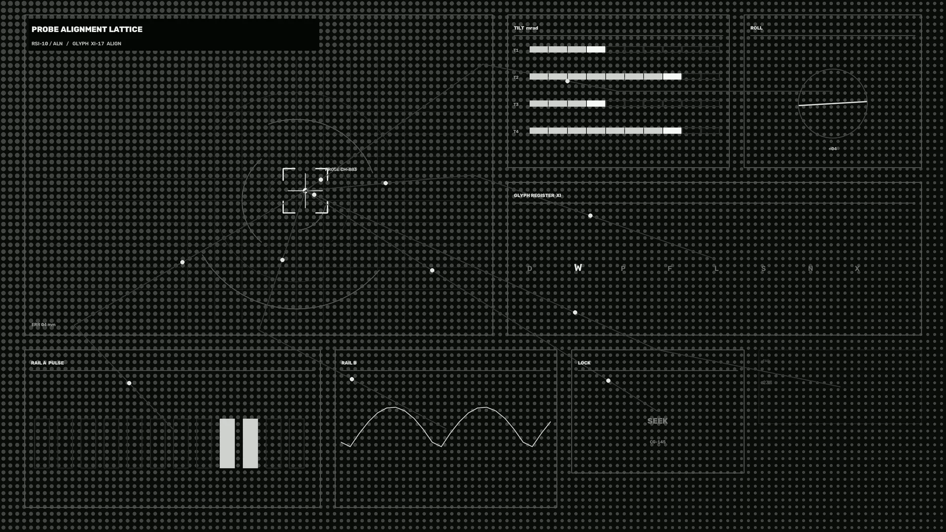 Probe Alignment Lattice with Signal Diagrams — free 3840x2160 4K wallpaper image