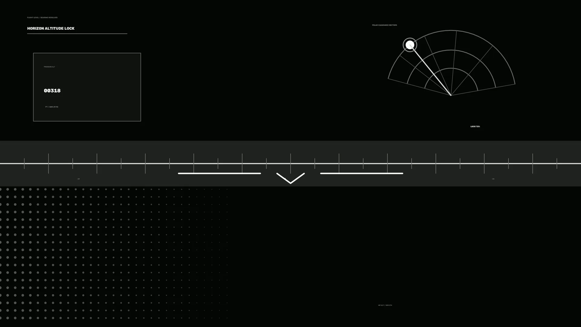 Monochrome Flight Interface With Radial Geometry — free 3840x2160 4K wallpaper image