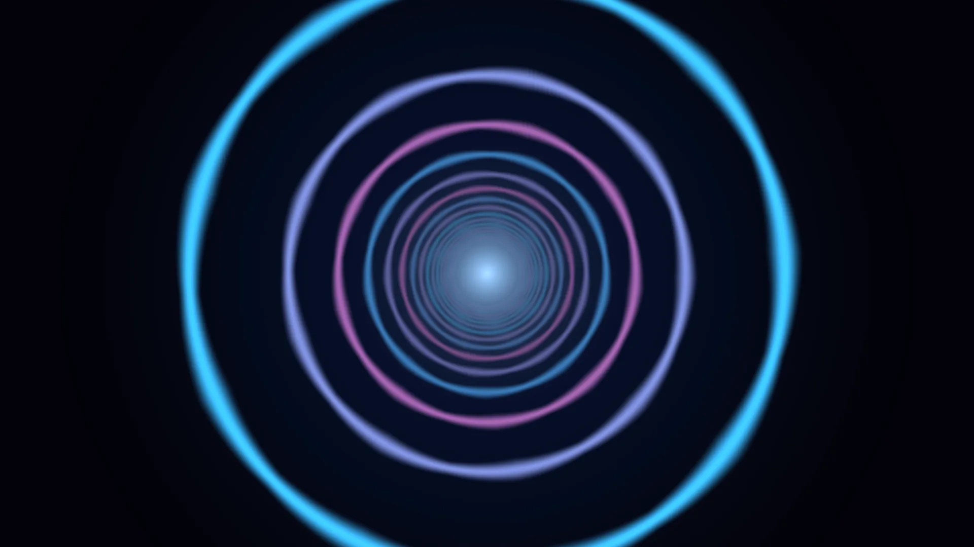 Concentric neon rings around a blue light — free 3840x2160 4K wallpaper image