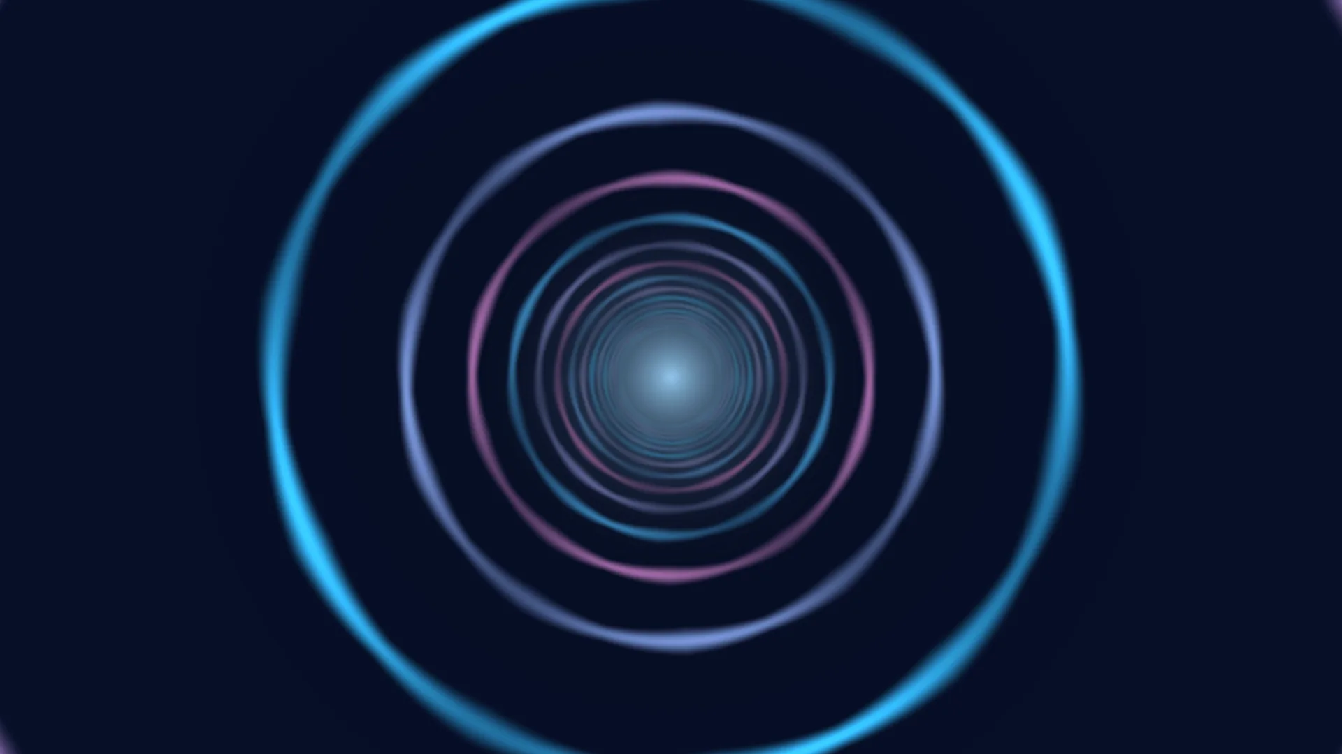 Concentric neon rings around a blue light core — free 3840x2160 4K wallpaper image