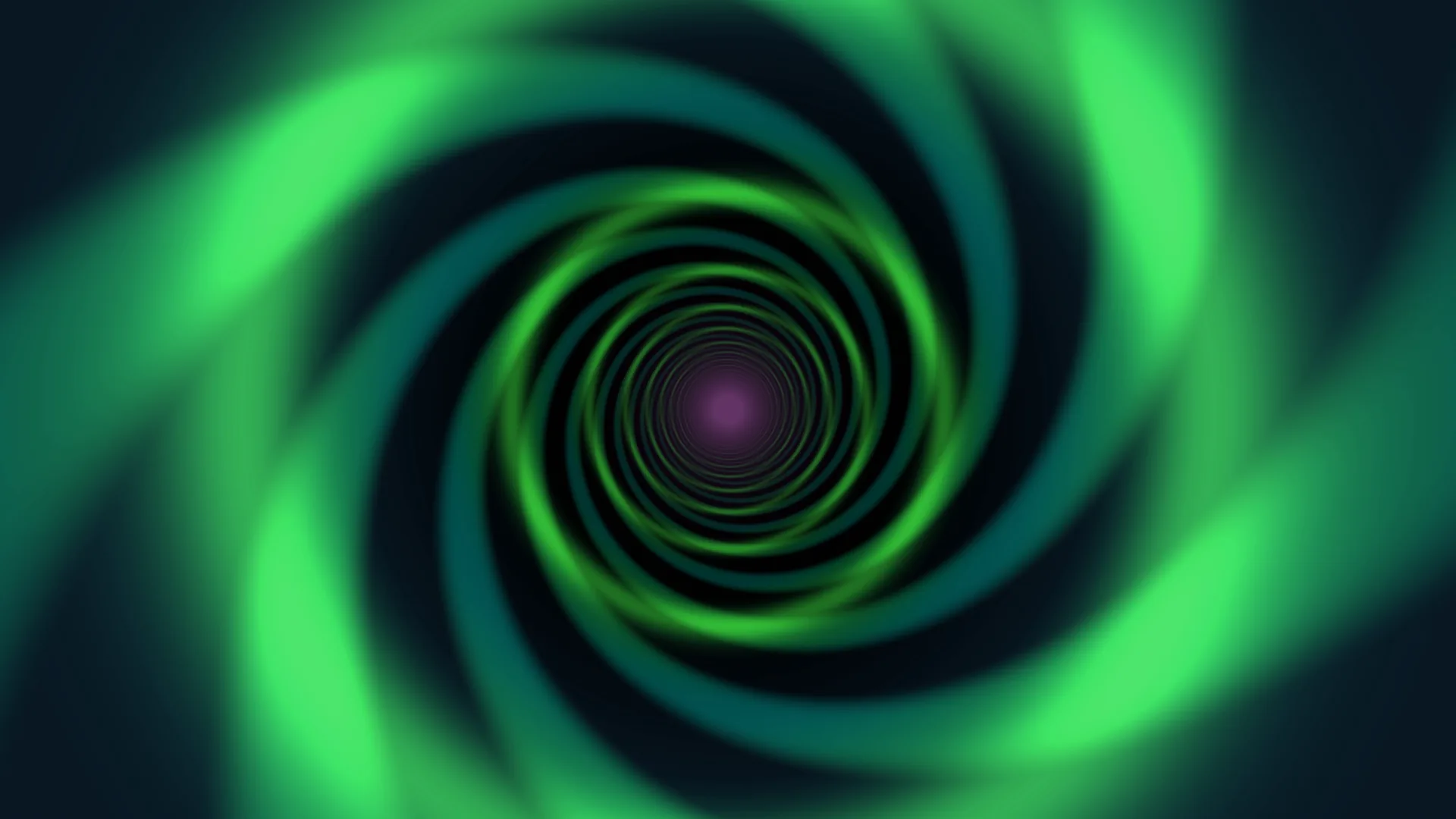 Green concentric spiral with violet centre — free 3840x2160 4K wallpaper image