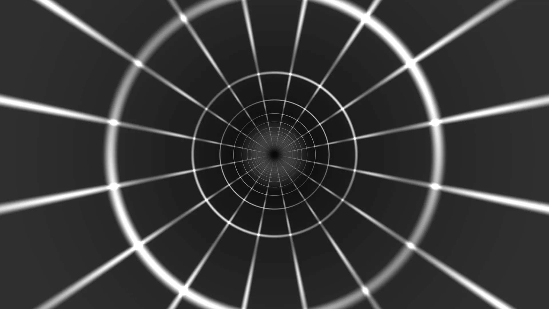 Concentric radial grid in monochrome perspective — free 3840x2160 4K wallpaper image