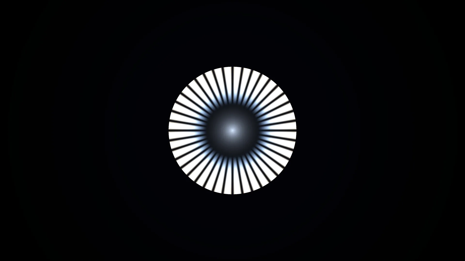 Radial white disc on a dark field — free 3840x2160 4K wallpaper image