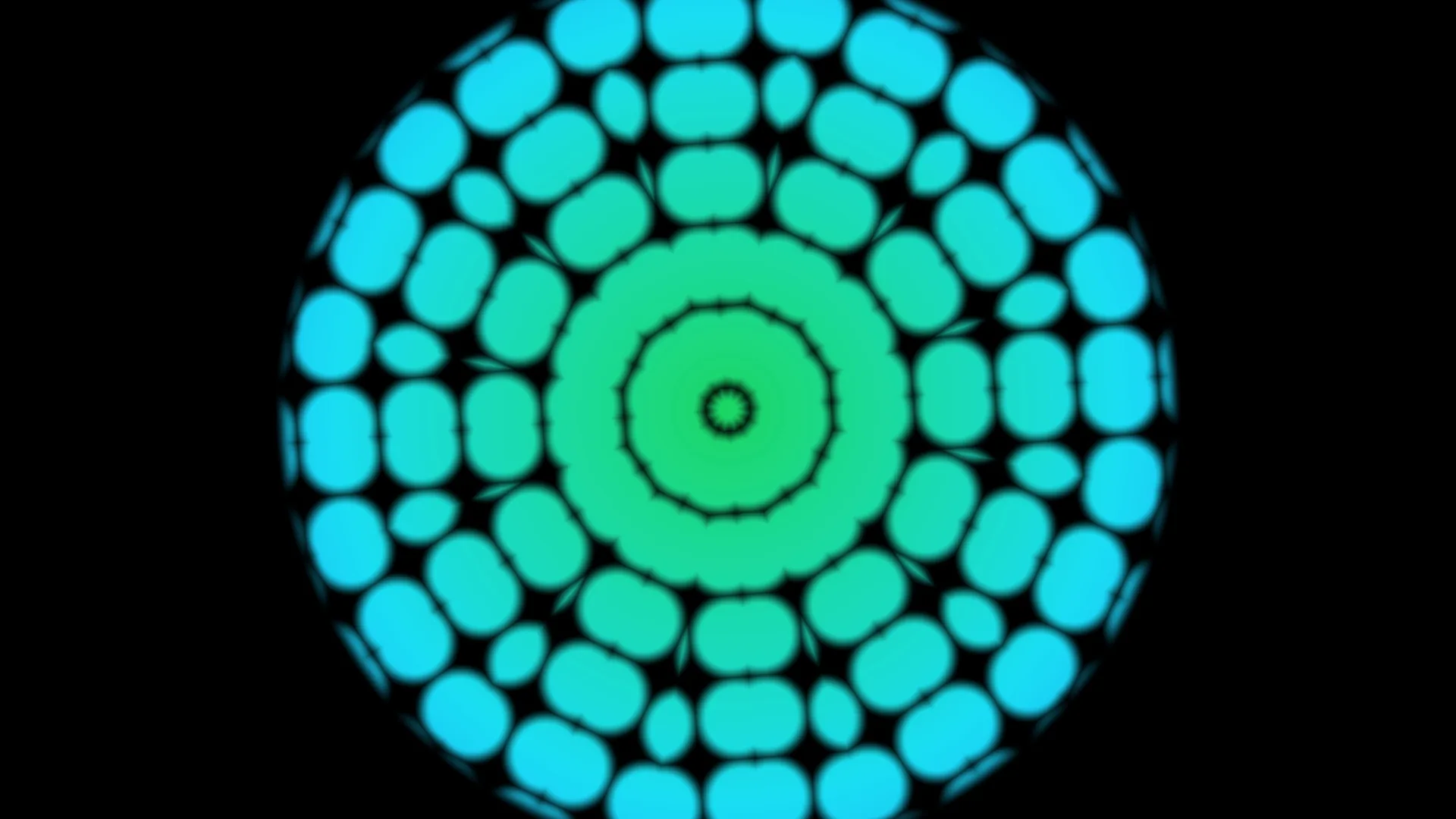 Cyan and green concentric radial mosaic — free 3840x2160 4K wallpaper image