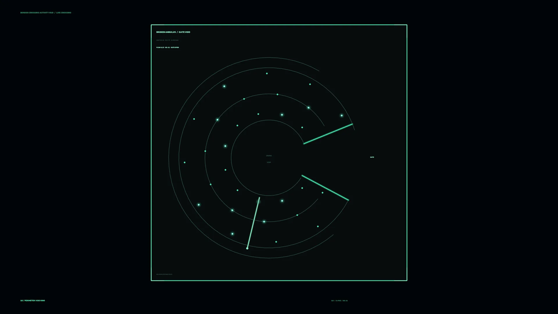 Teal orbital rings with luminous gate vectors — free 3840x2160 4K wallpaper image