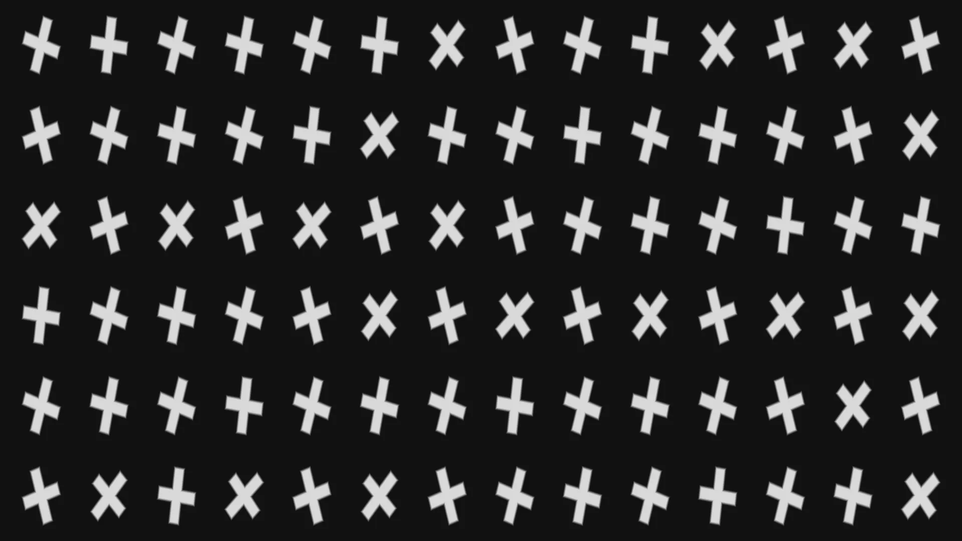 White Cross Marks on a Black Grid — free 3840x2160 4K wallpaper image