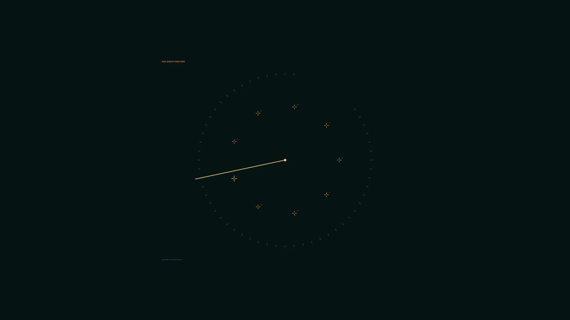 Minimal fuel quality analyzer dial — free 3840x2160 4K wallpaper image