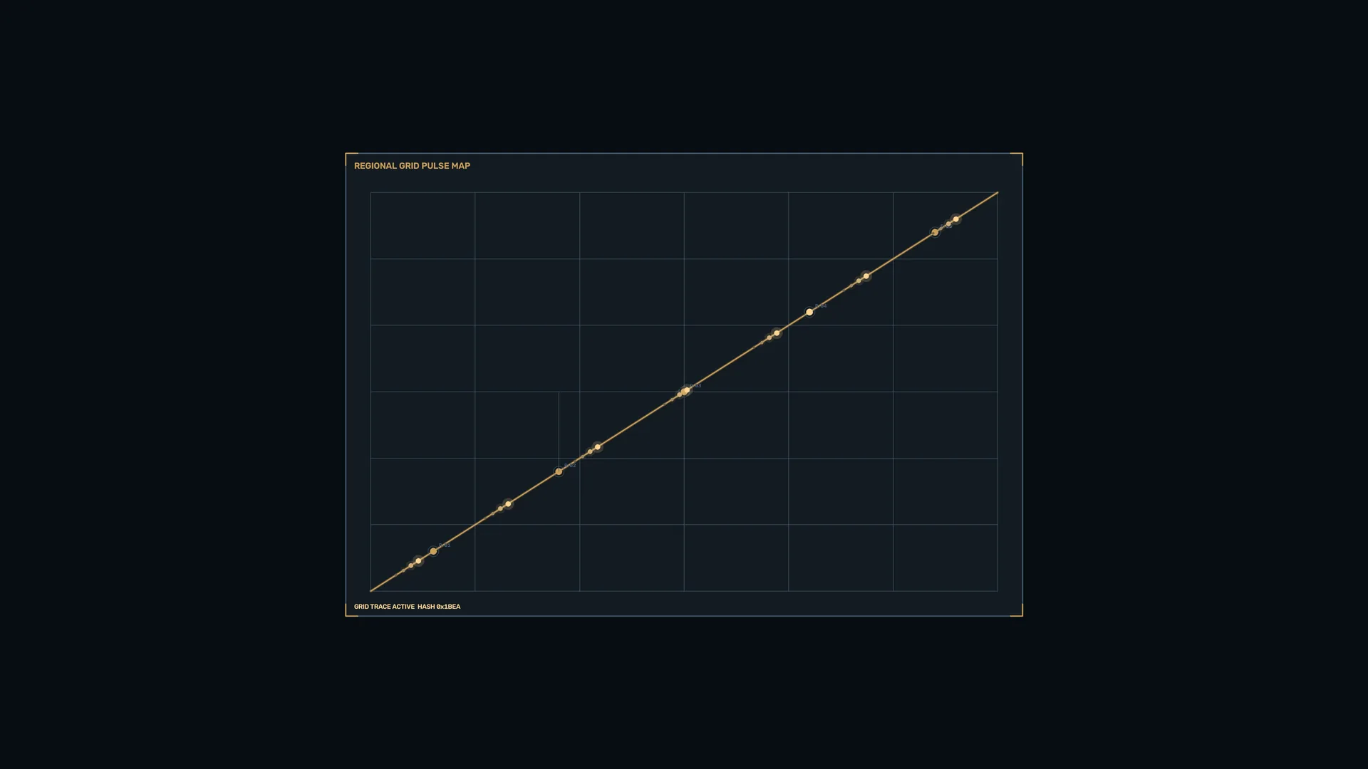 Amber diagonal pulse line on a dark grid — free 3840x2160 4K wallpaper image