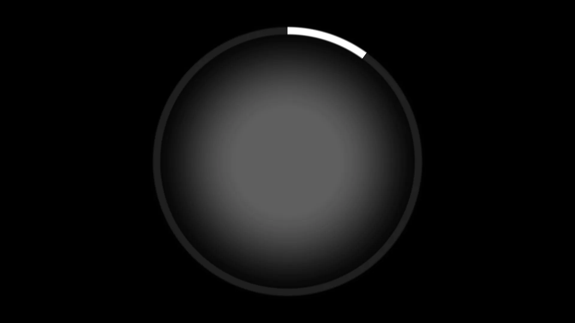 Dark circular gradient with white arc accent — free 3840x2160 4K wallpaper image